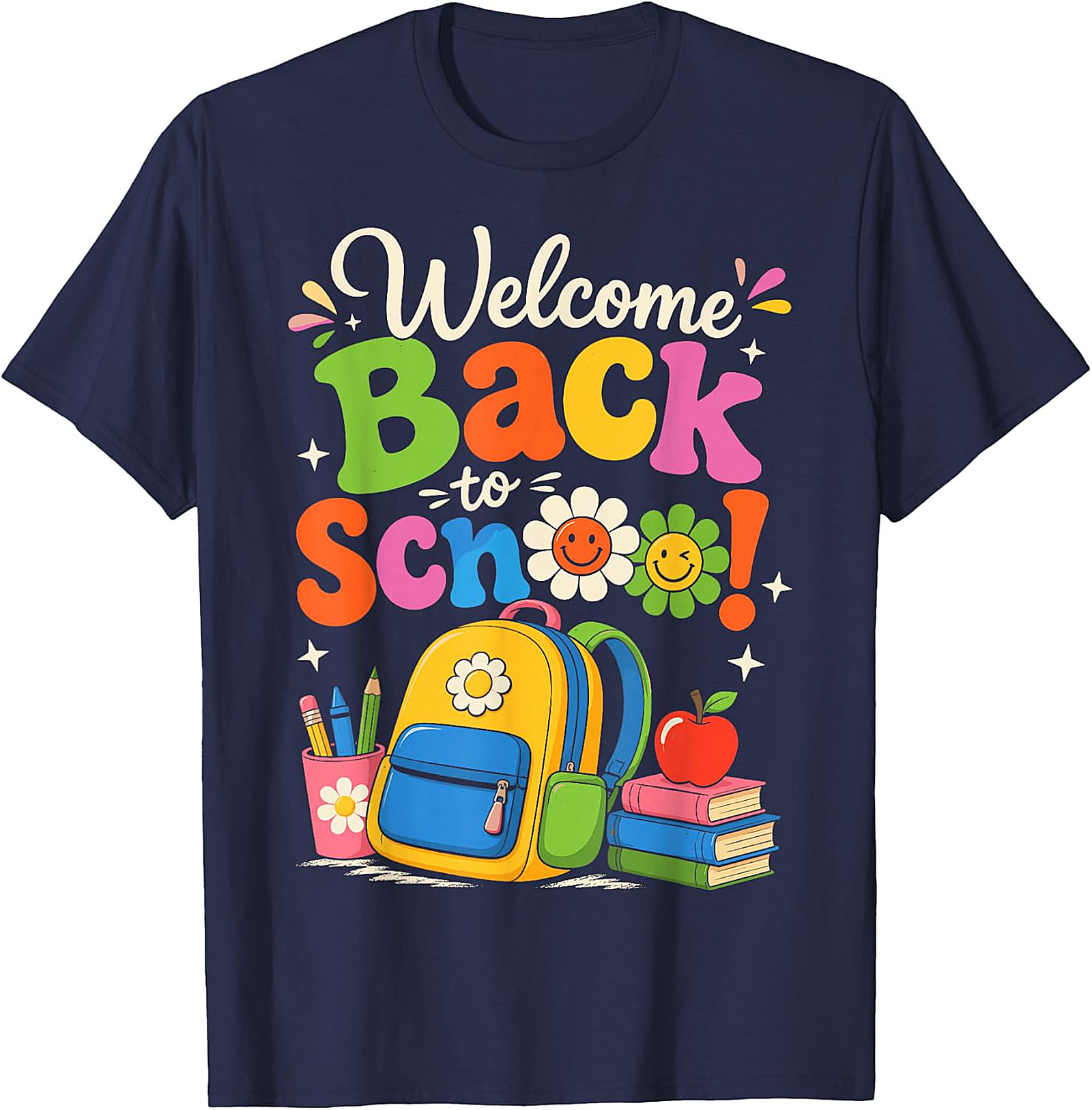 Back to School T-Shirt | Groovy Welcome Back Tee