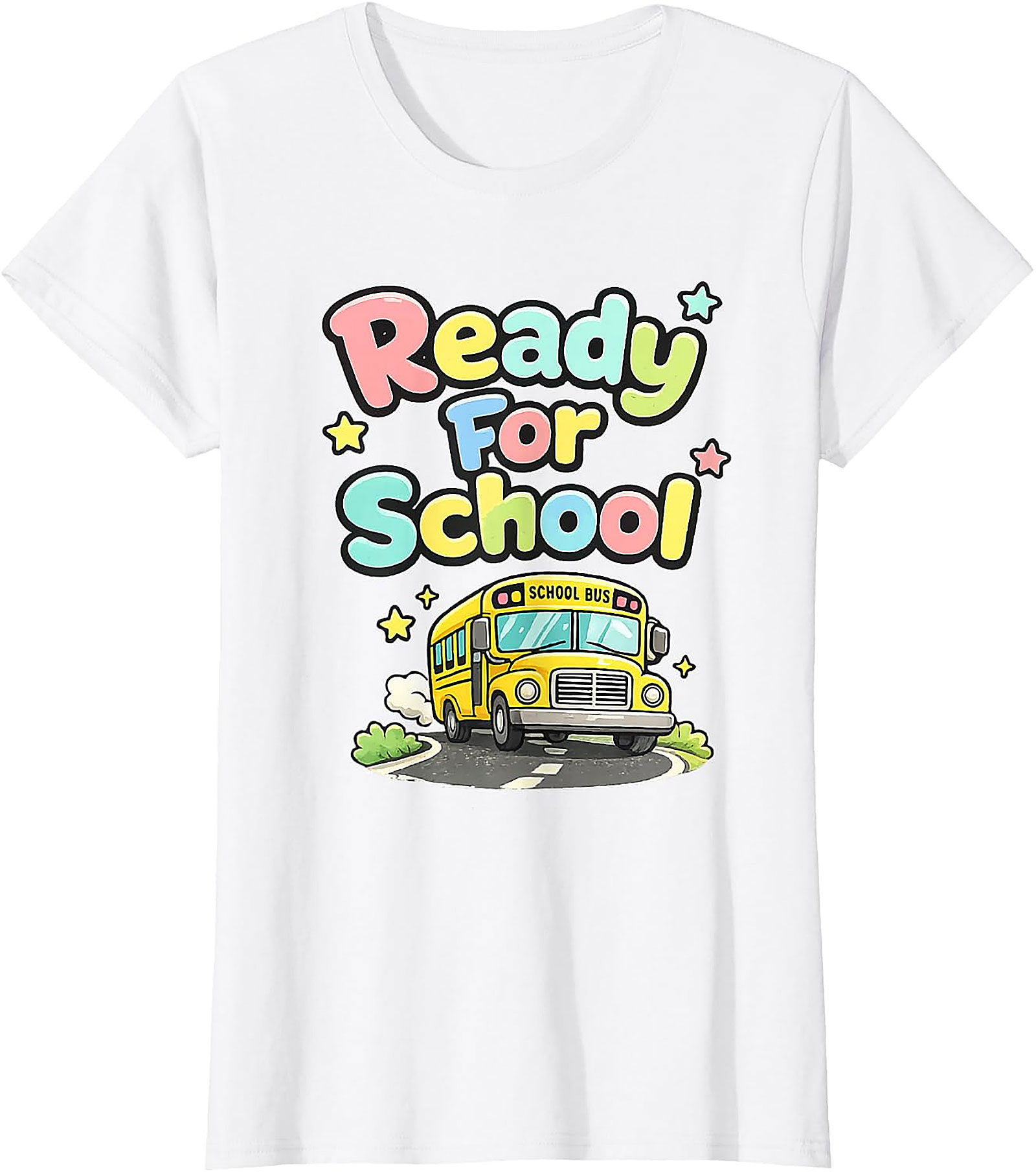 Ready For School Bus T-Shirt | Cute Back to School Tee
