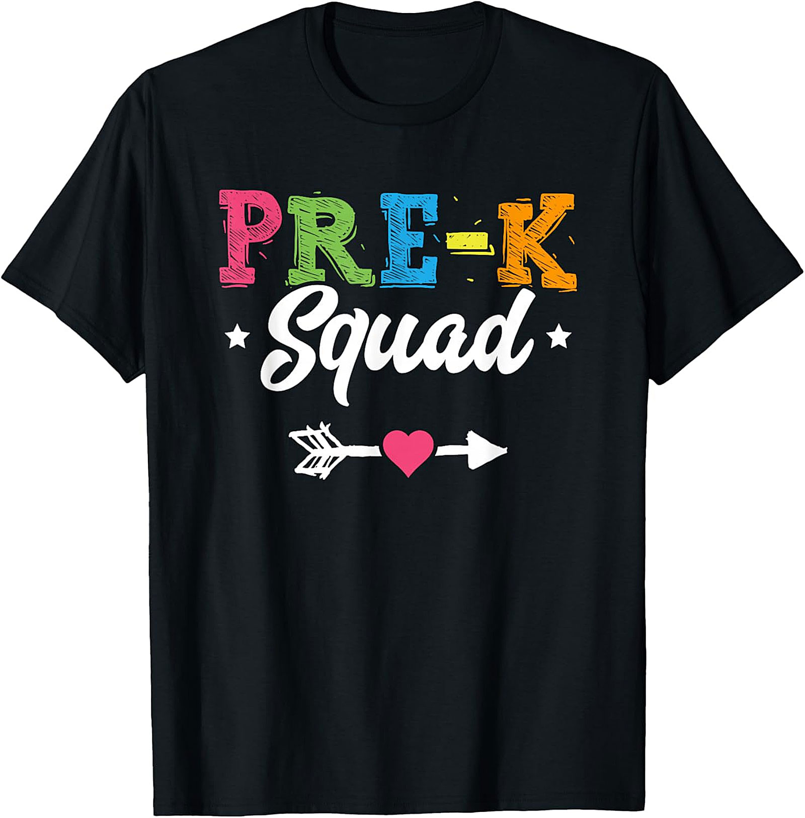 Pre K Squad T Shirt | Colorful Back to School Tee