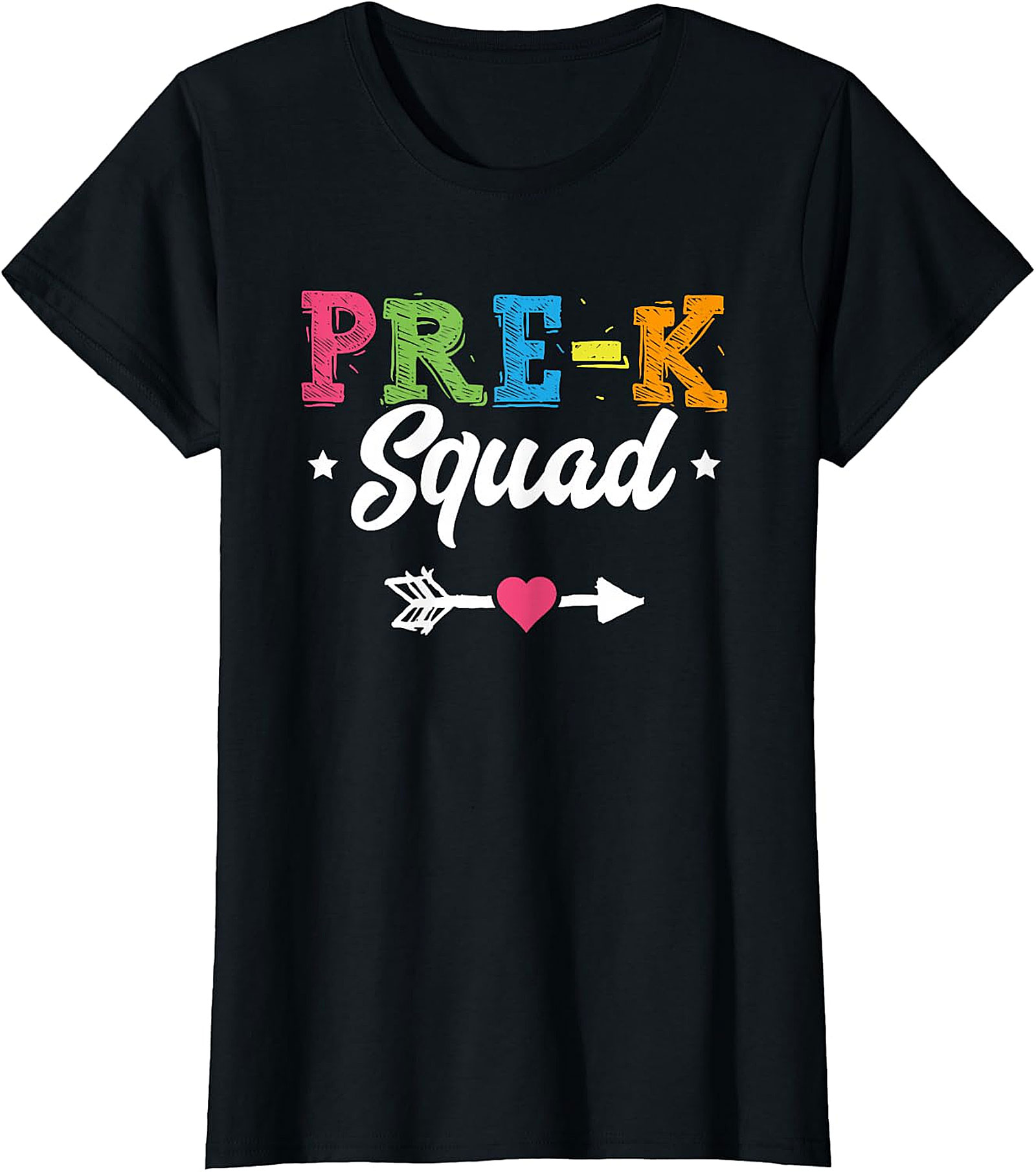 Pre K Squad T Shirt | Colorful Back to School Tee