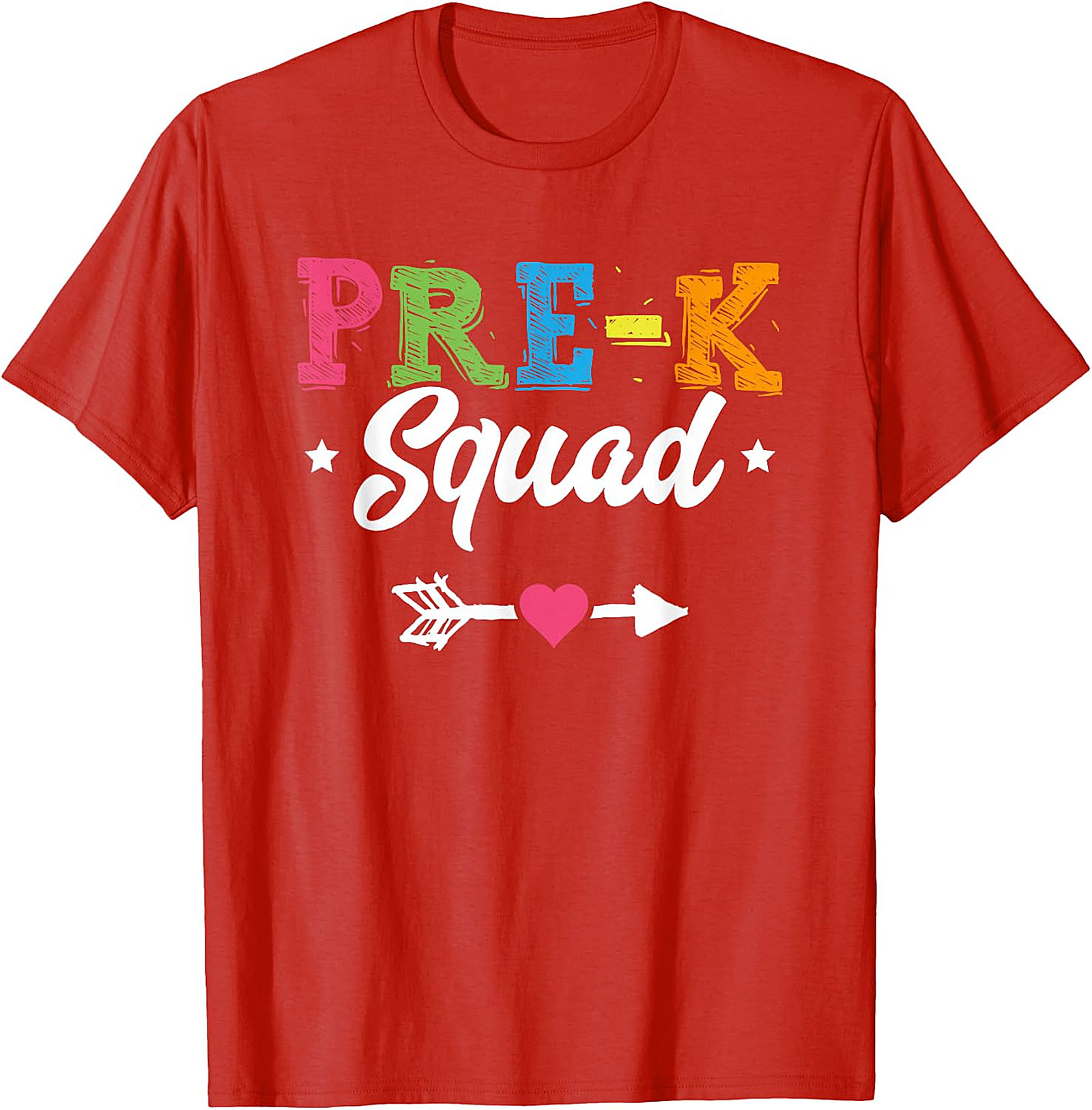 Pre K Squad T Shirt | Colorful Back to School Tee