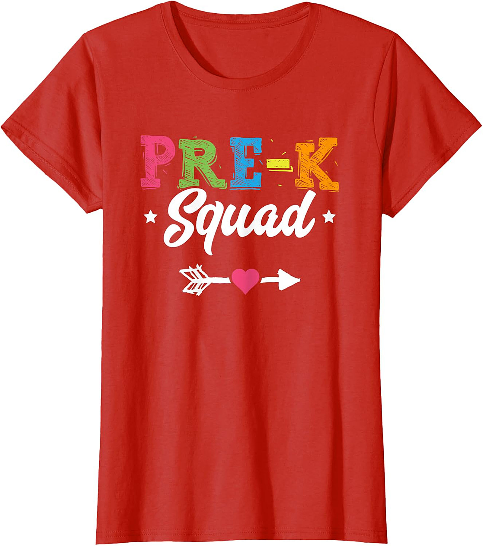 Pre K Squad T Shirt | Colorful Back to School Tee