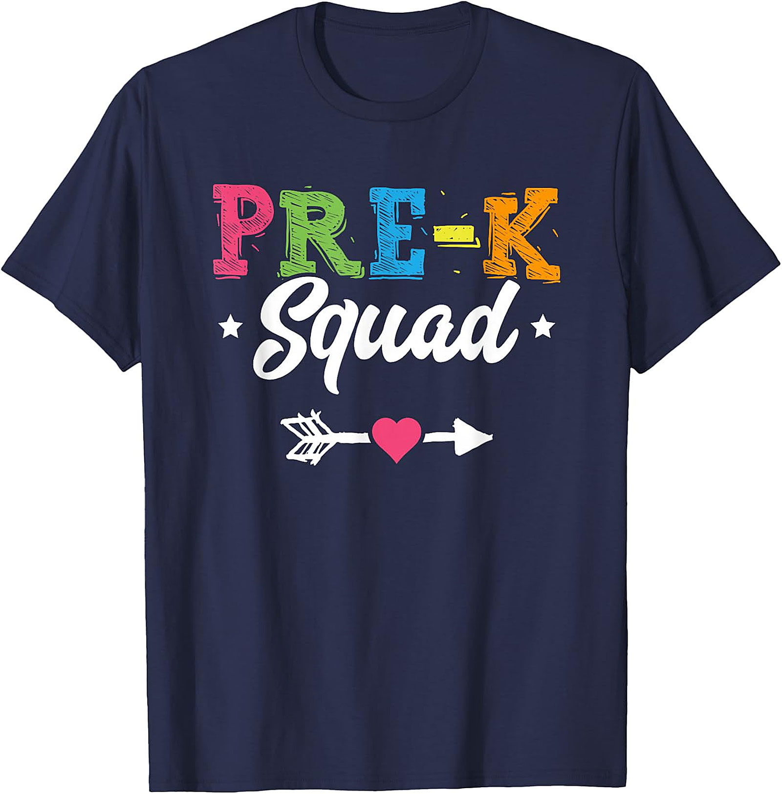 Pre K Squad T Shirt | Colorful Back to School Tee