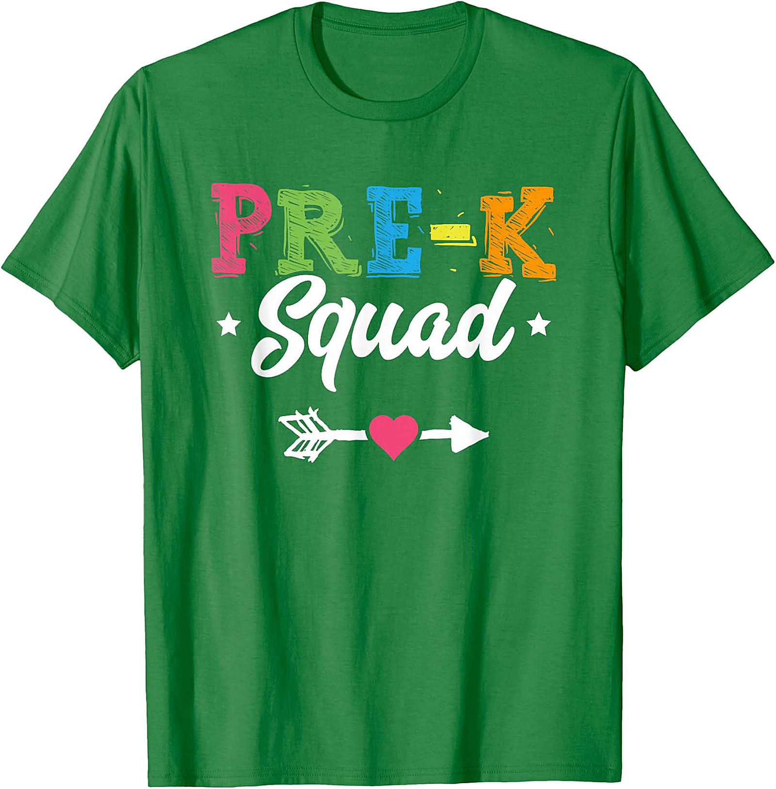 Pre K Squad T Shirt | Colorful Back to School Tee