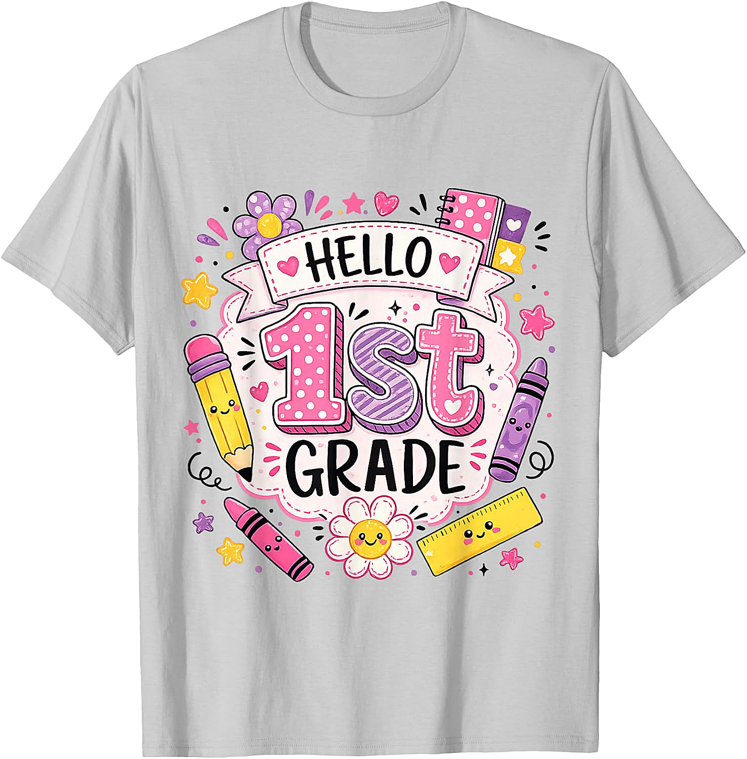 First Grade Girls Back to School Cute T-Shirt