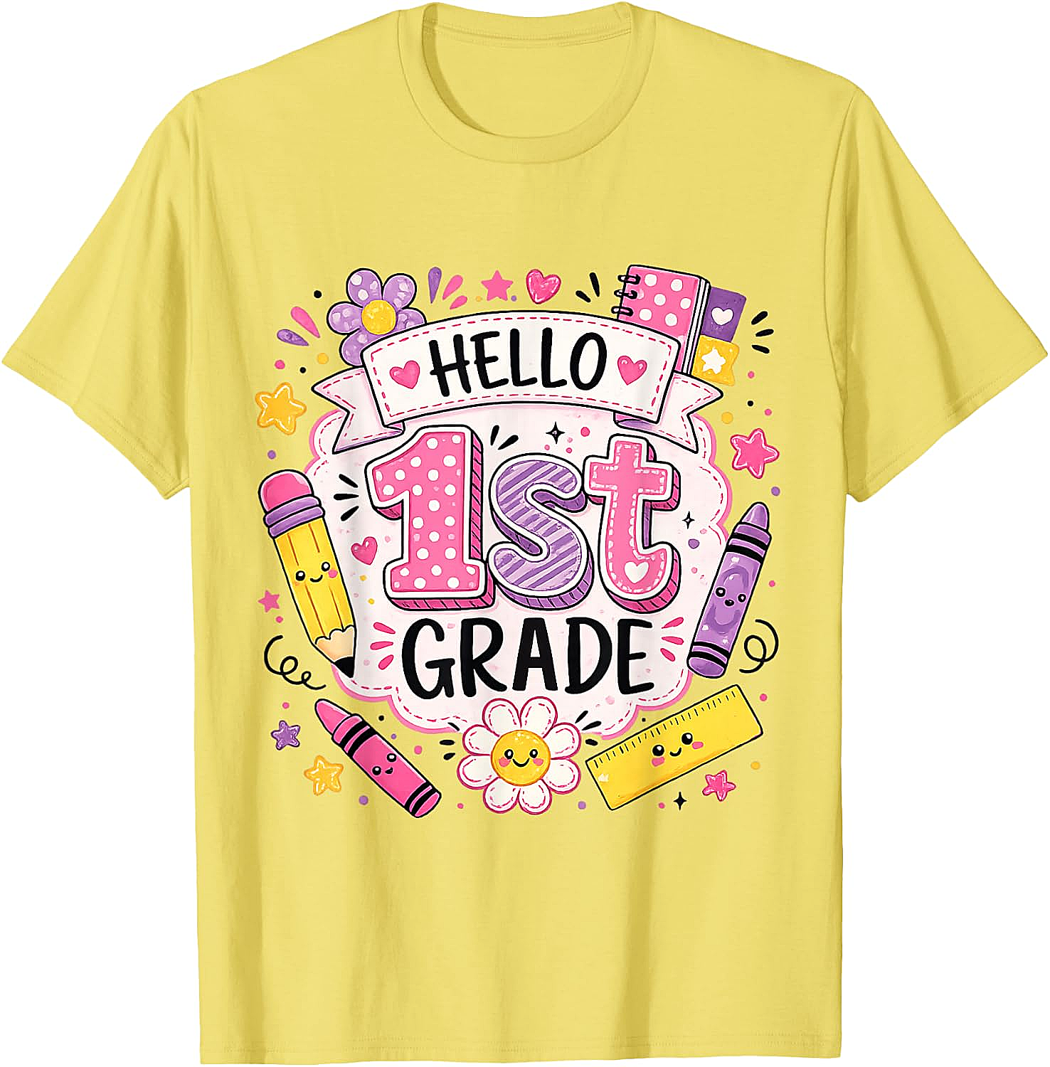 First Grade Girls Back to School Cute T-Shirt
