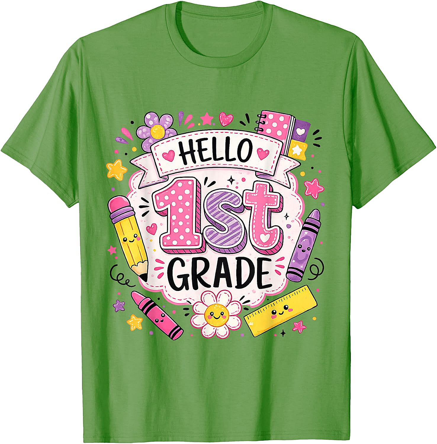 First Grade Girls Back to School Cute T-Shirt