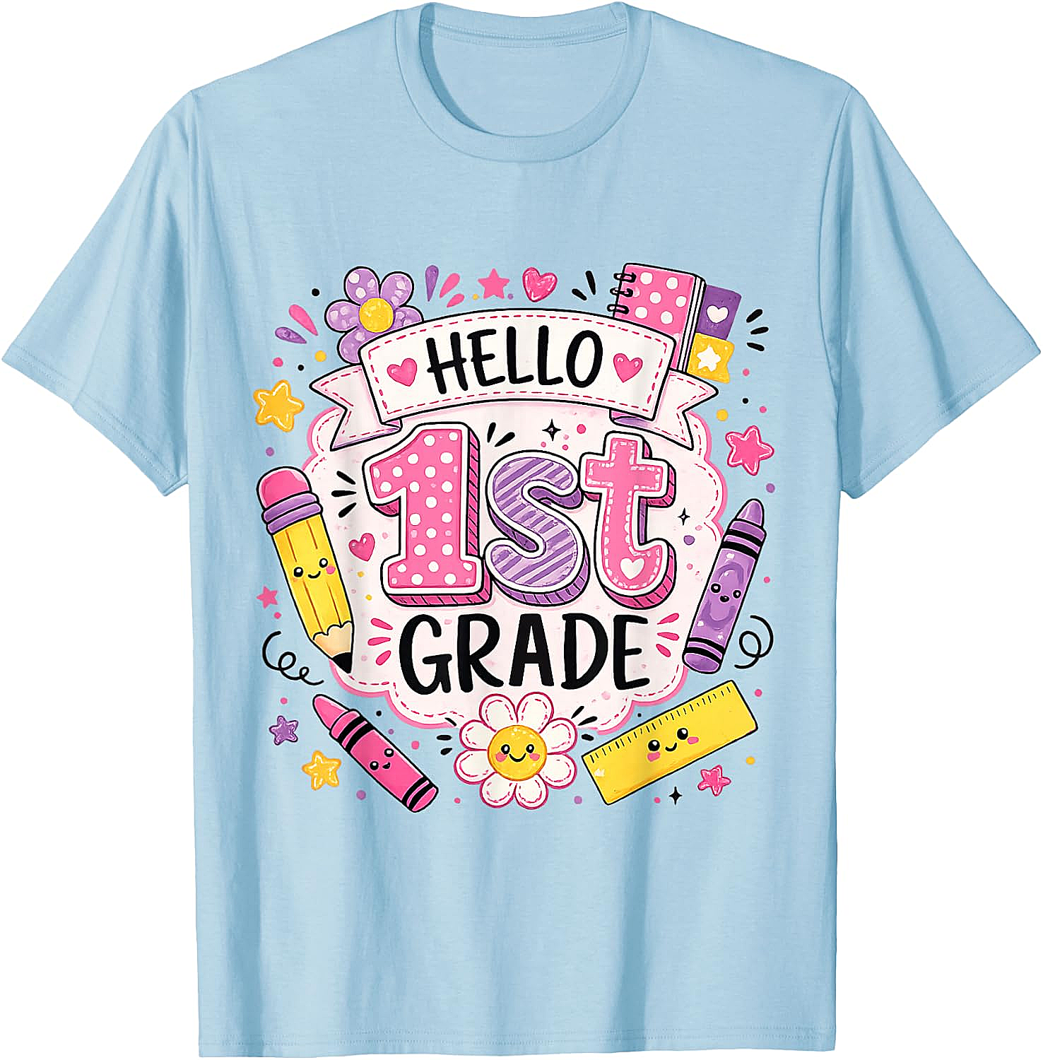 First Grade Girls Back to School Cute T-Shirt