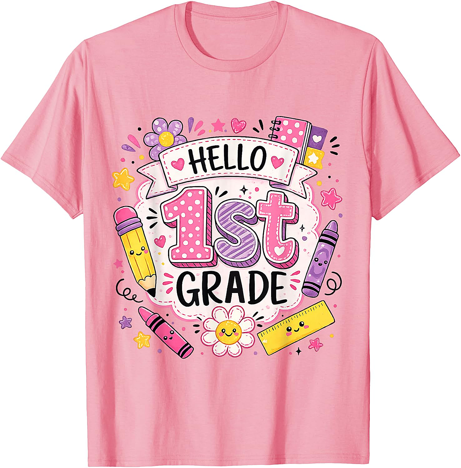 First Grade Girls Back to School Cute T-Shirt