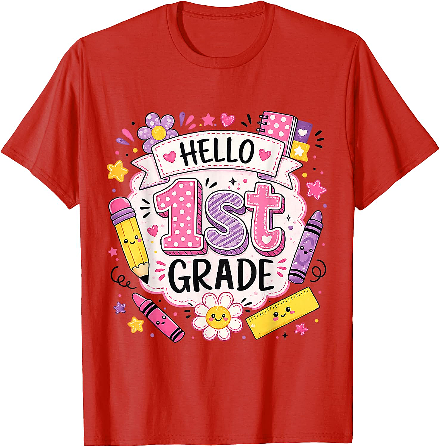 First Grade Girls Back to School Cute T-Shirt