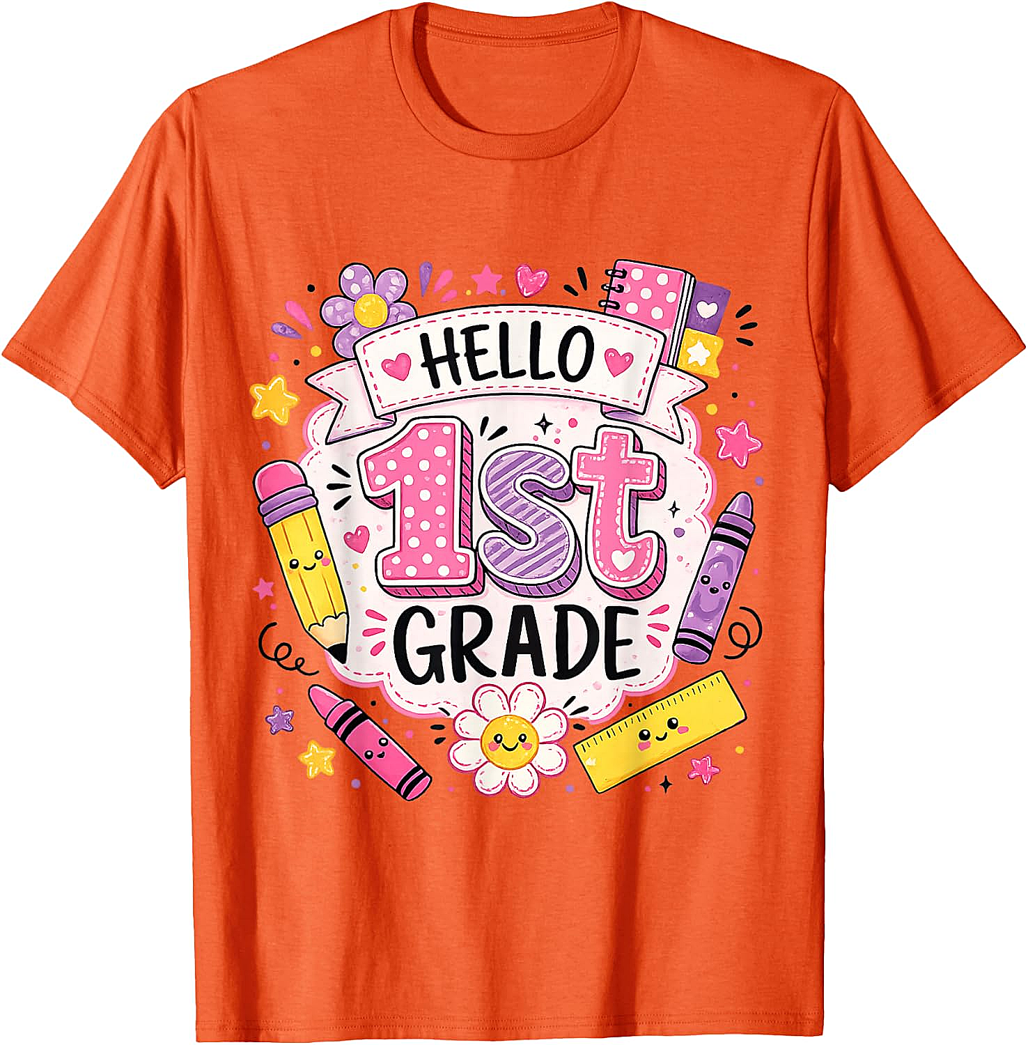 First Grade Girls Back to School Cute T-Shirt
