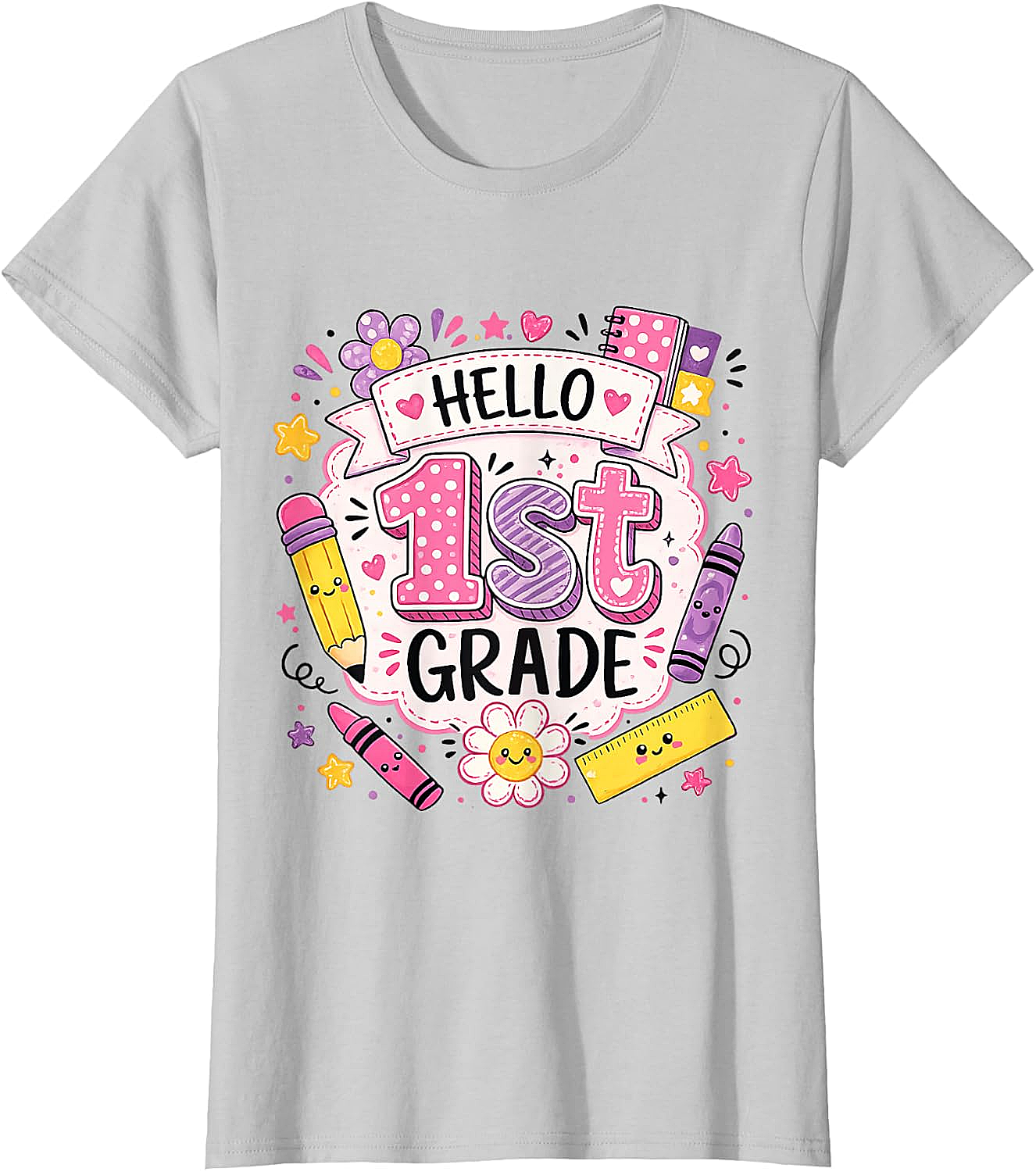 First Grade Girls Back to School Cute T-Shirt