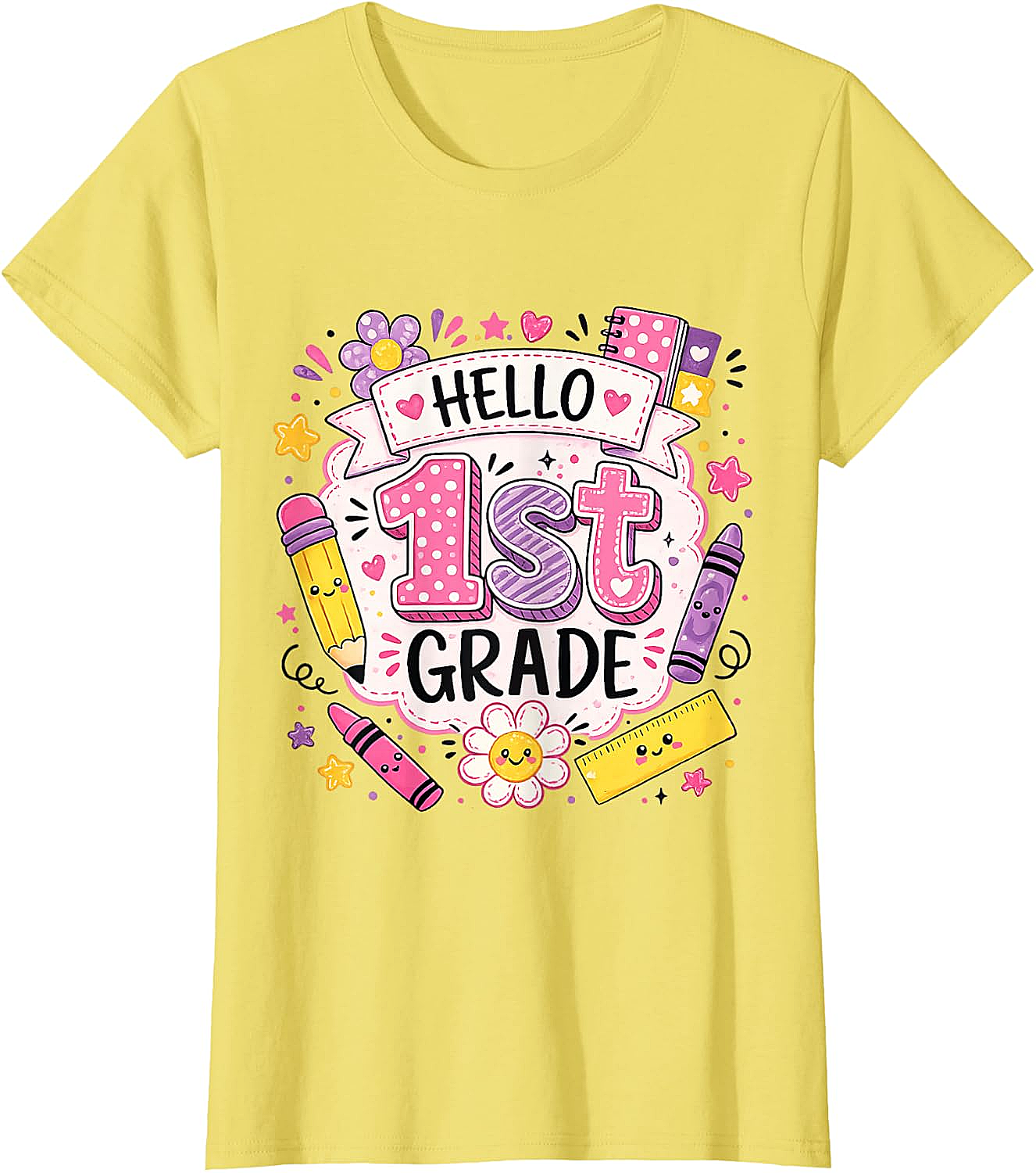 First Grade Girls Back to School Cute T-Shirt