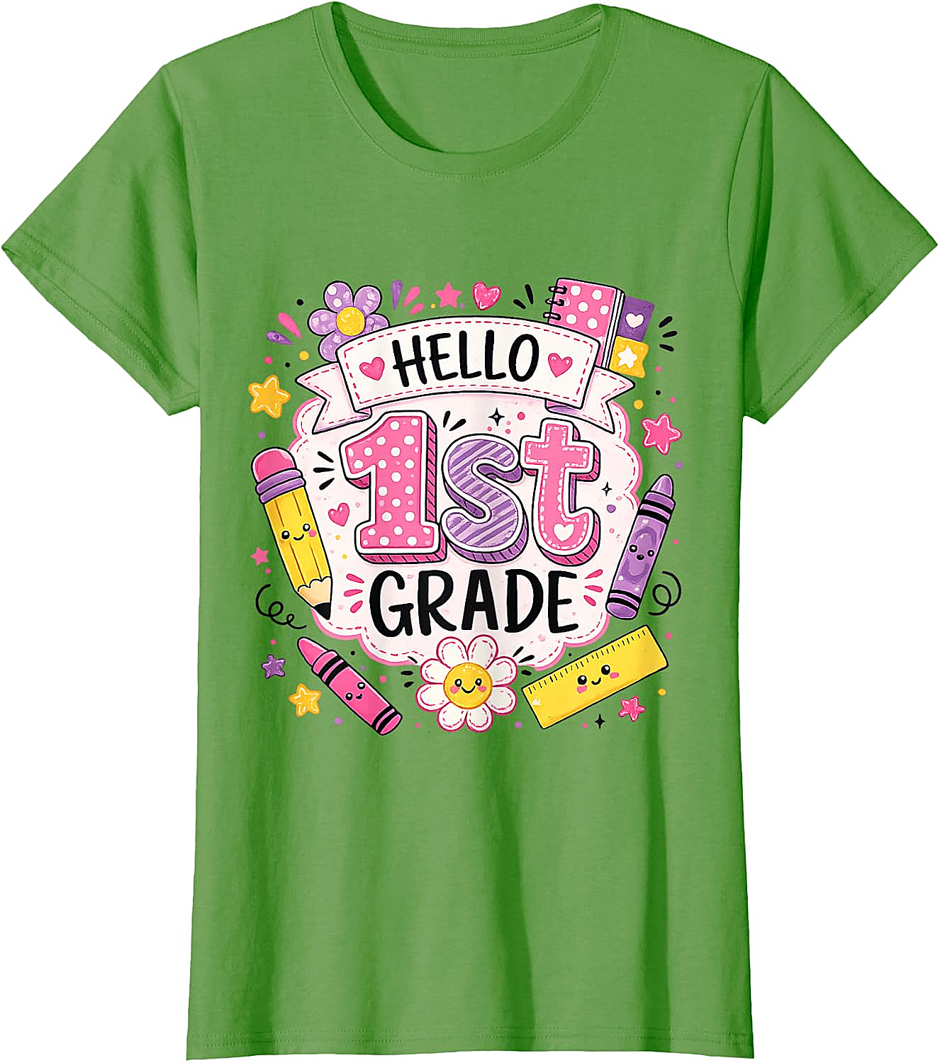 First Grade Girls Back to School Cute T-Shirt