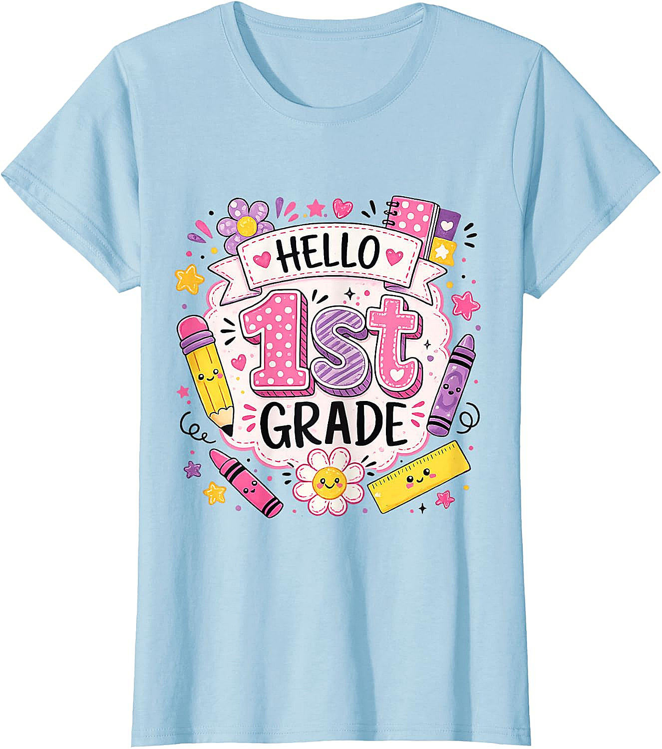 First Grade Girls Back to School Cute T-Shirt
