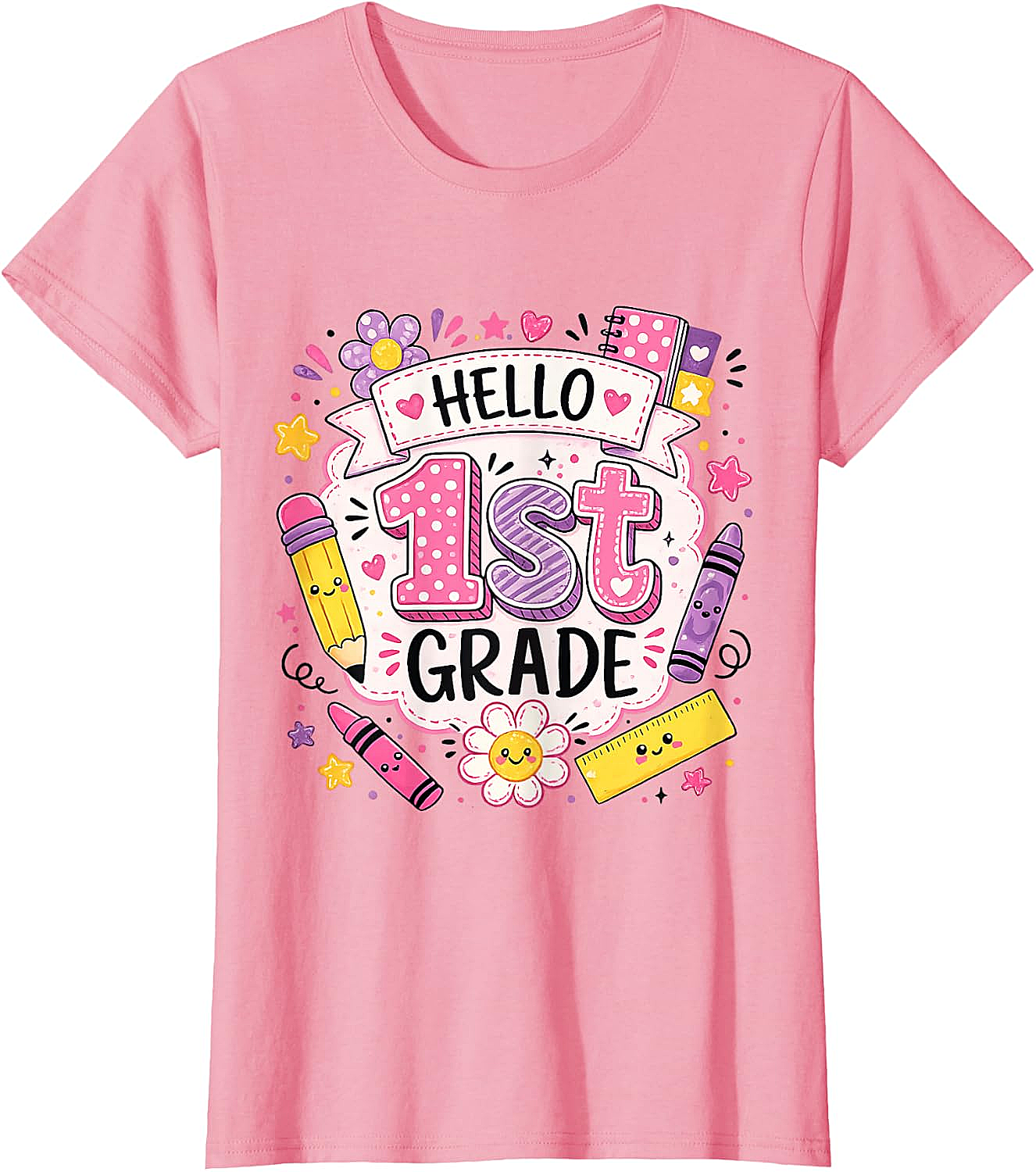 First Grade Girls Back to School Cute T-Shirt