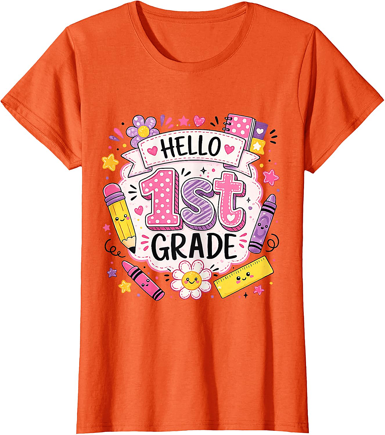First Grade Girls Back to School Cute T-Shirt