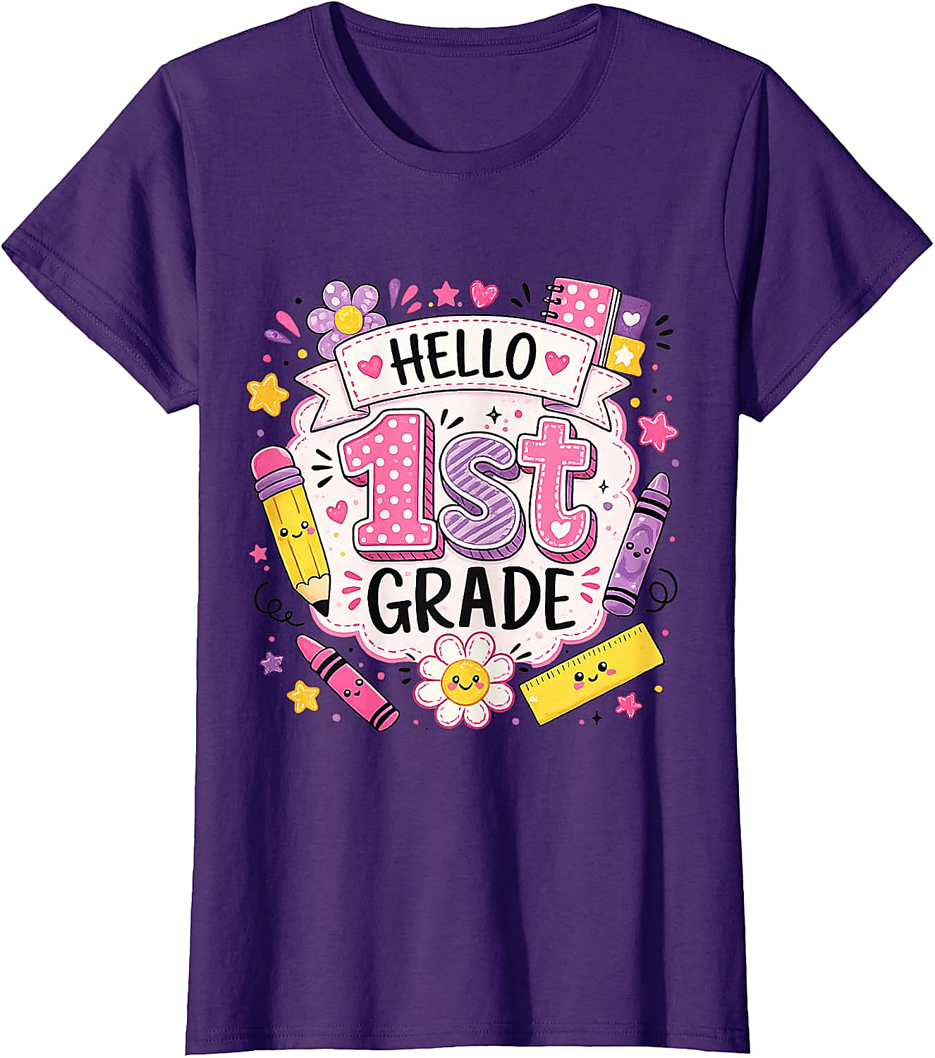 First Grade Girls Back to School Cute T-Shirt