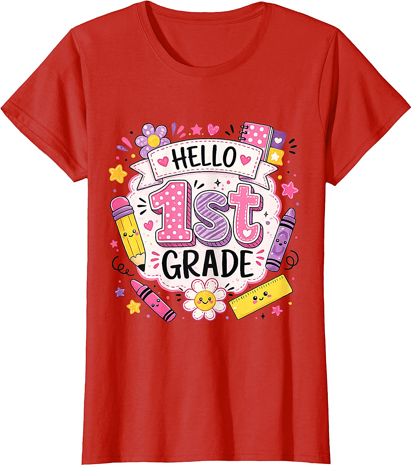 First Grade Girls Back to School Cute T-Shirt