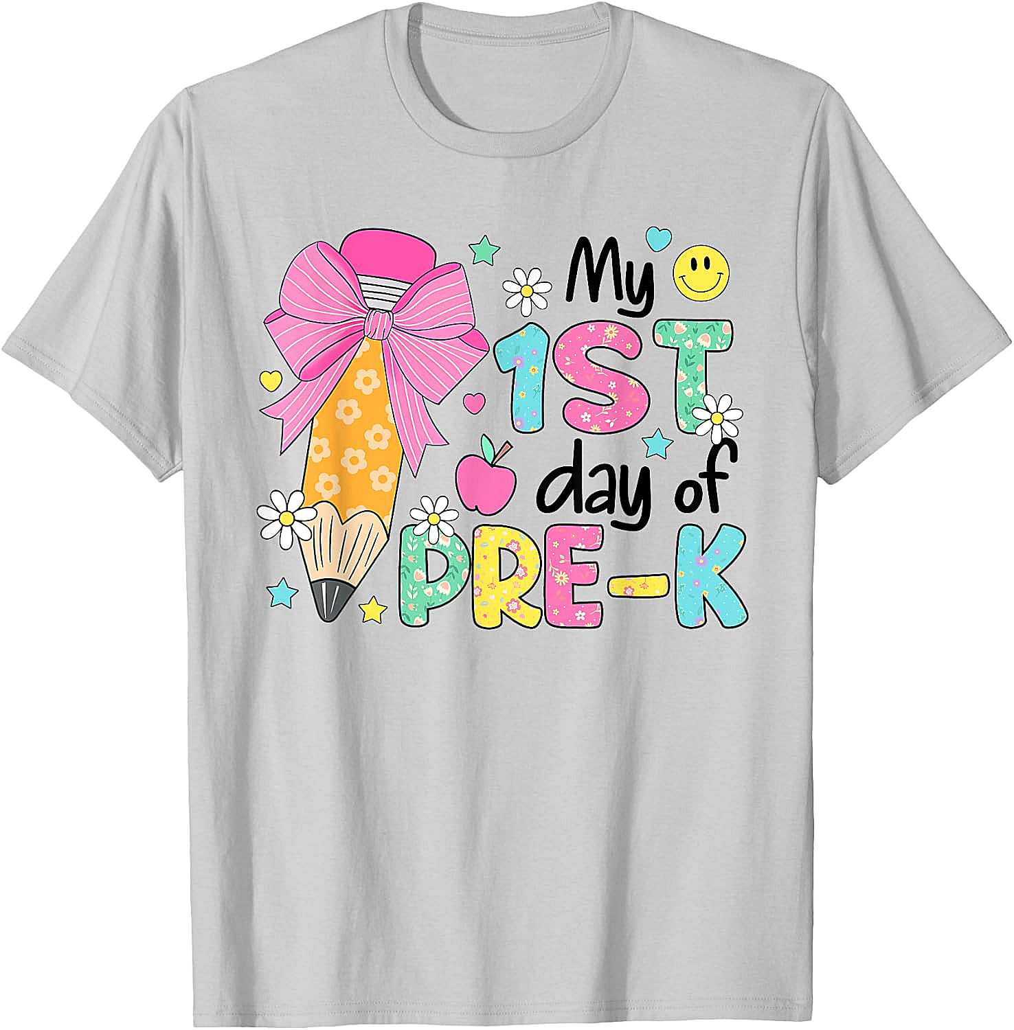 My 1st Day Pre-K T-Shirt Girls Back to School 
