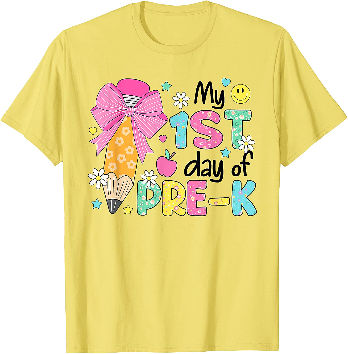 My 1st Day Pre-K T-Shirt Girls Back to School 