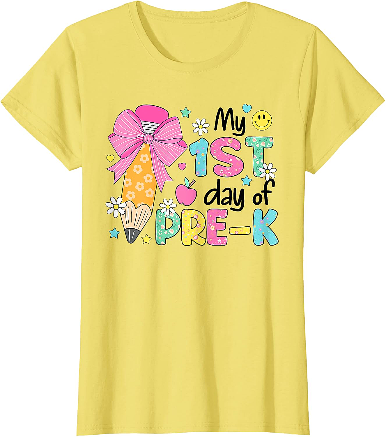 My 1st Day Pre-K T-Shirt Girls Back to School 