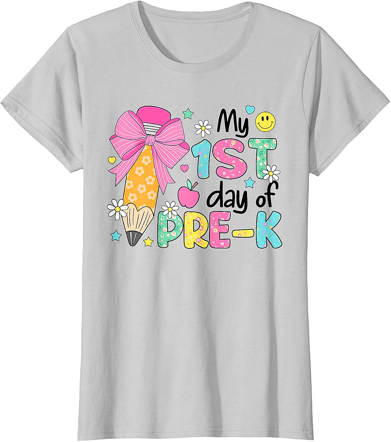 My 1st Day Pre-K T-Shirt Girls Back to School 