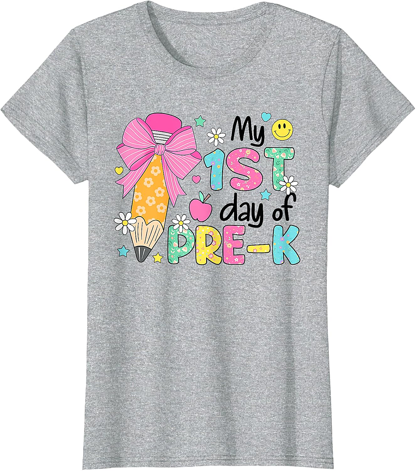 My 1st Day Pre-K T-Shirt Girls Back to School 