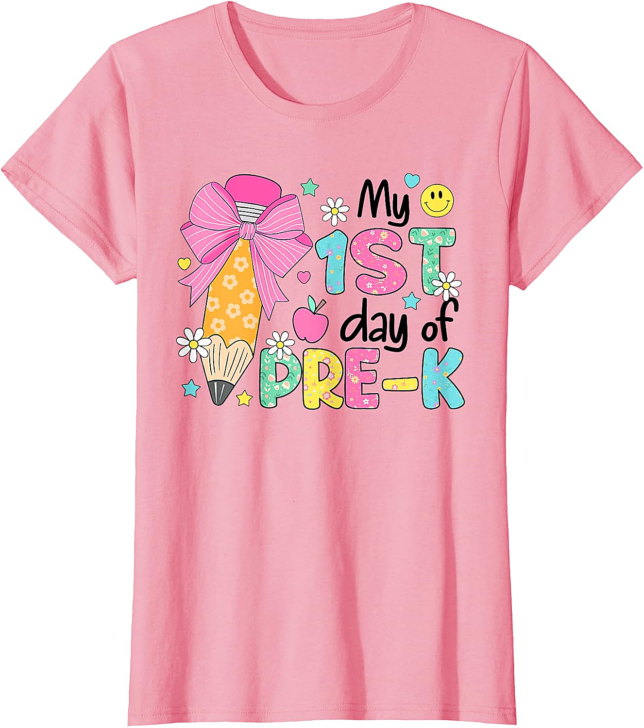 My 1st Day Pre-K T-Shirt Girls Back to School 