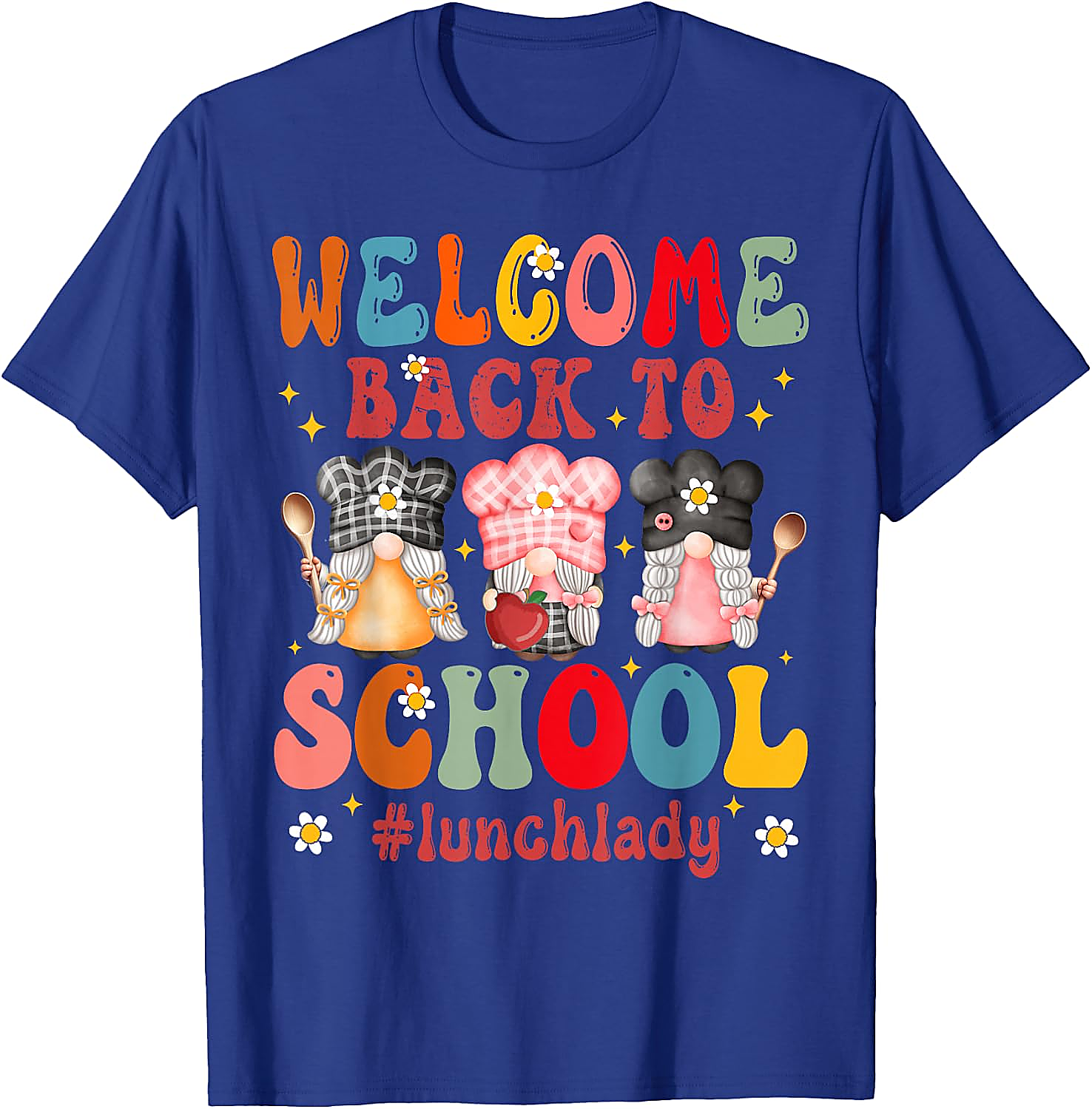 Lunch Lady Back to School T-Shirt | Funny Gnome Tee