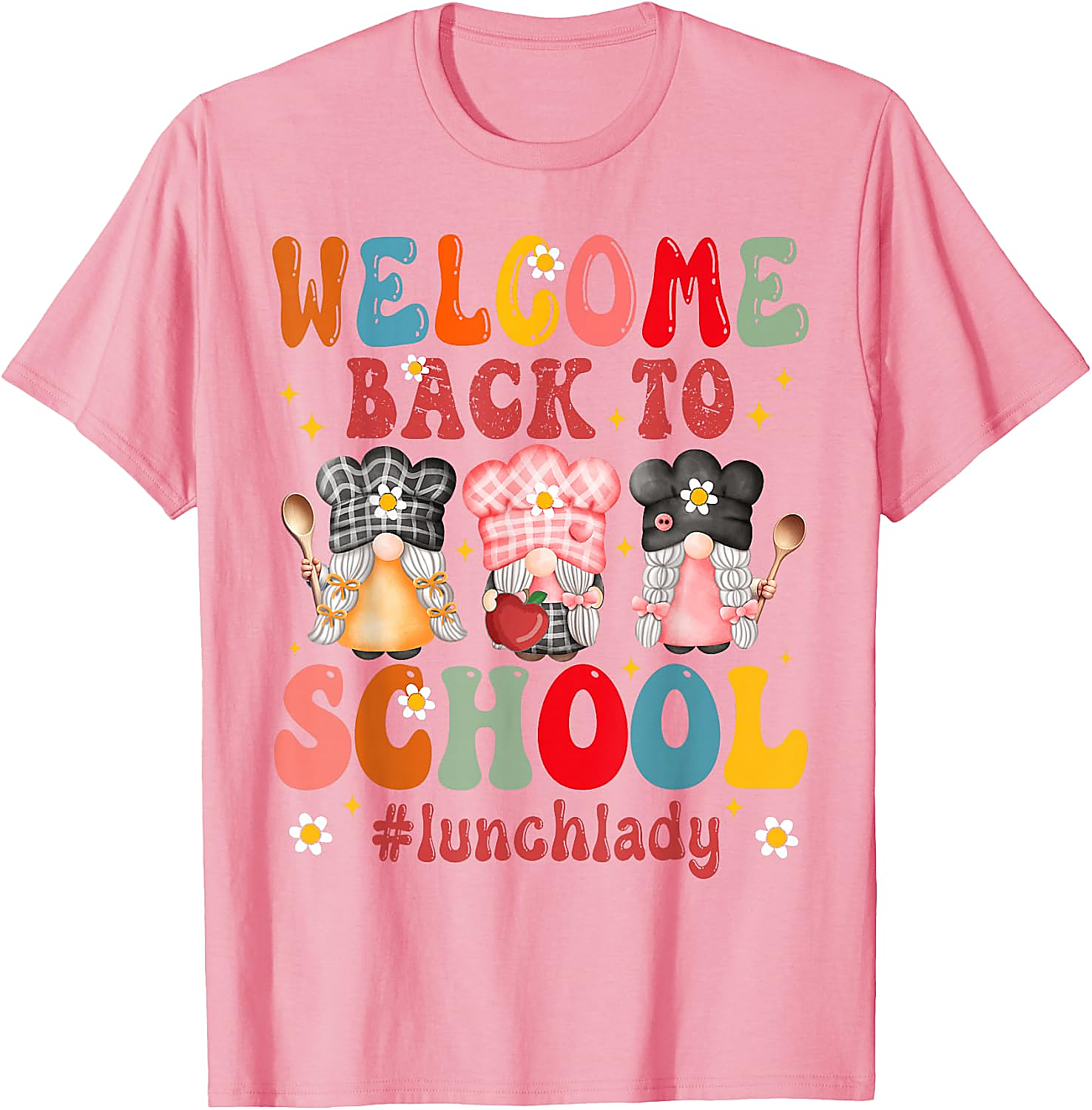 Lunch Lady Back to School T-Shirt | Funny Gnome Tee