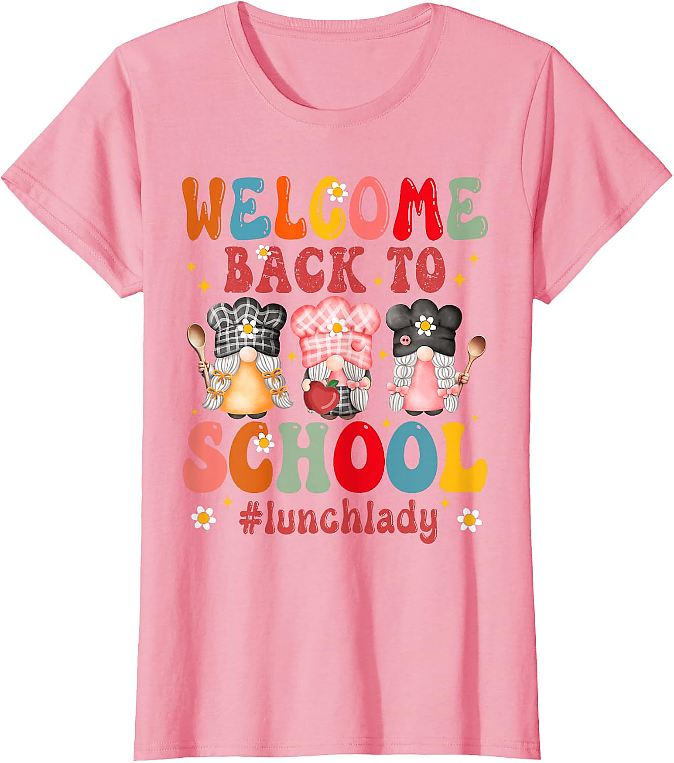 Lunch Lady Back to School T-Shirt | Funny Gnome Tee