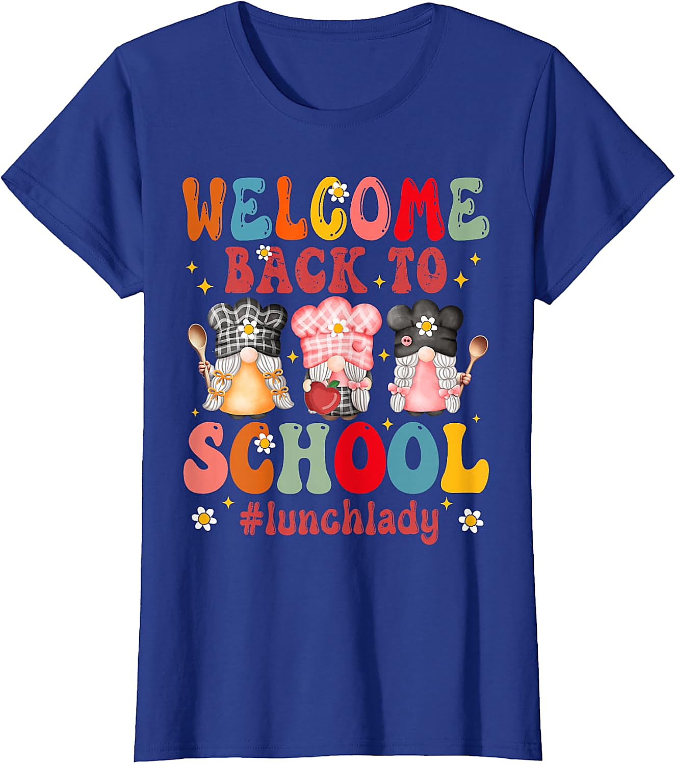 Lunch Lady Back to School T-Shirt | Funny Gnome Tee