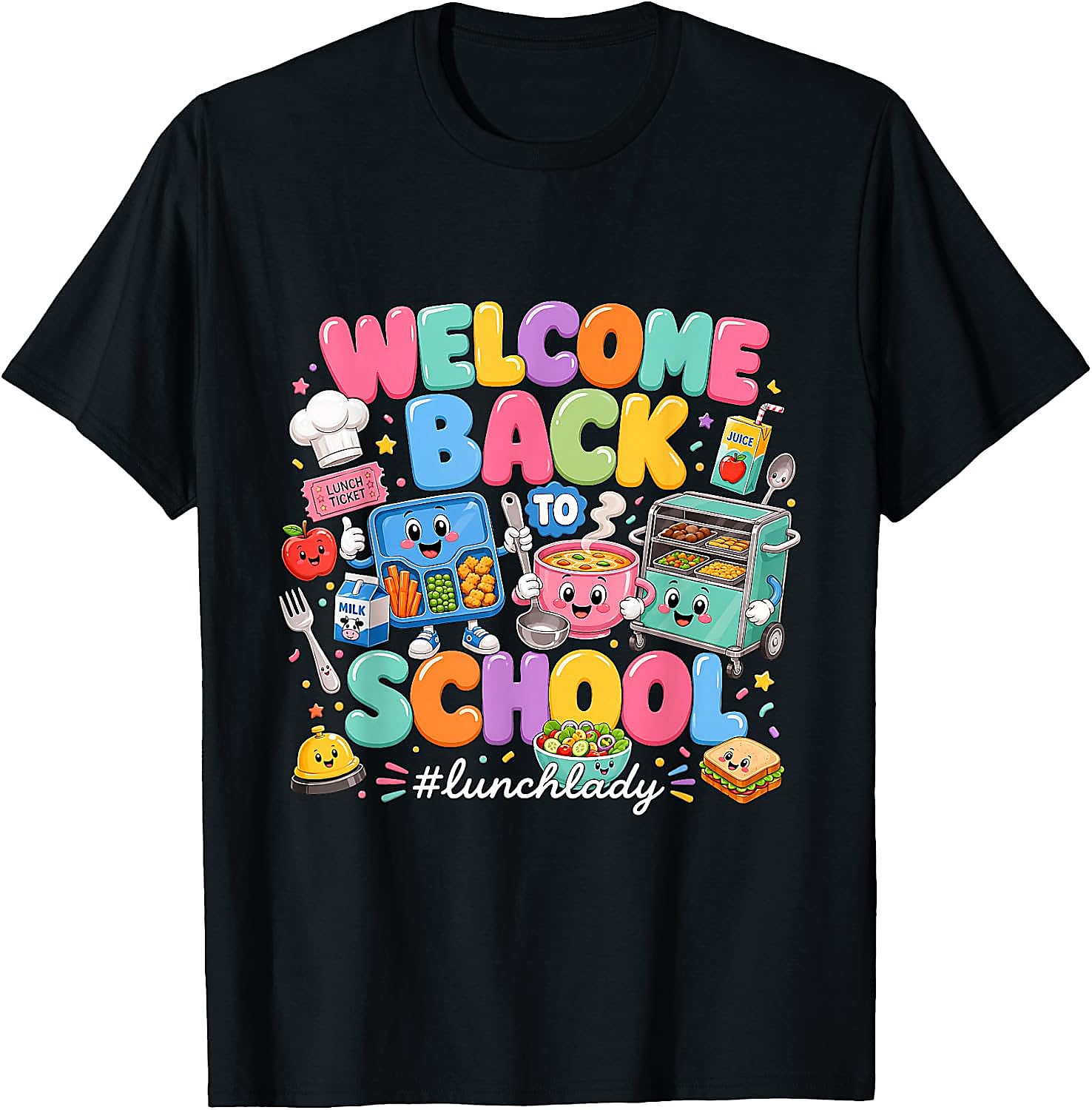 Lunch Lady Back to School T-Shirt | Funny Cafeteria Tee