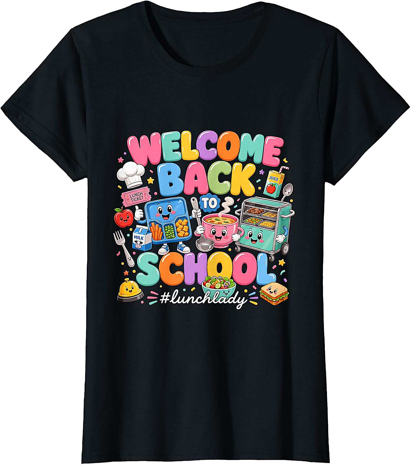 Lunch Lady Back to School T-Shirt | Funny Cafeteria Tee