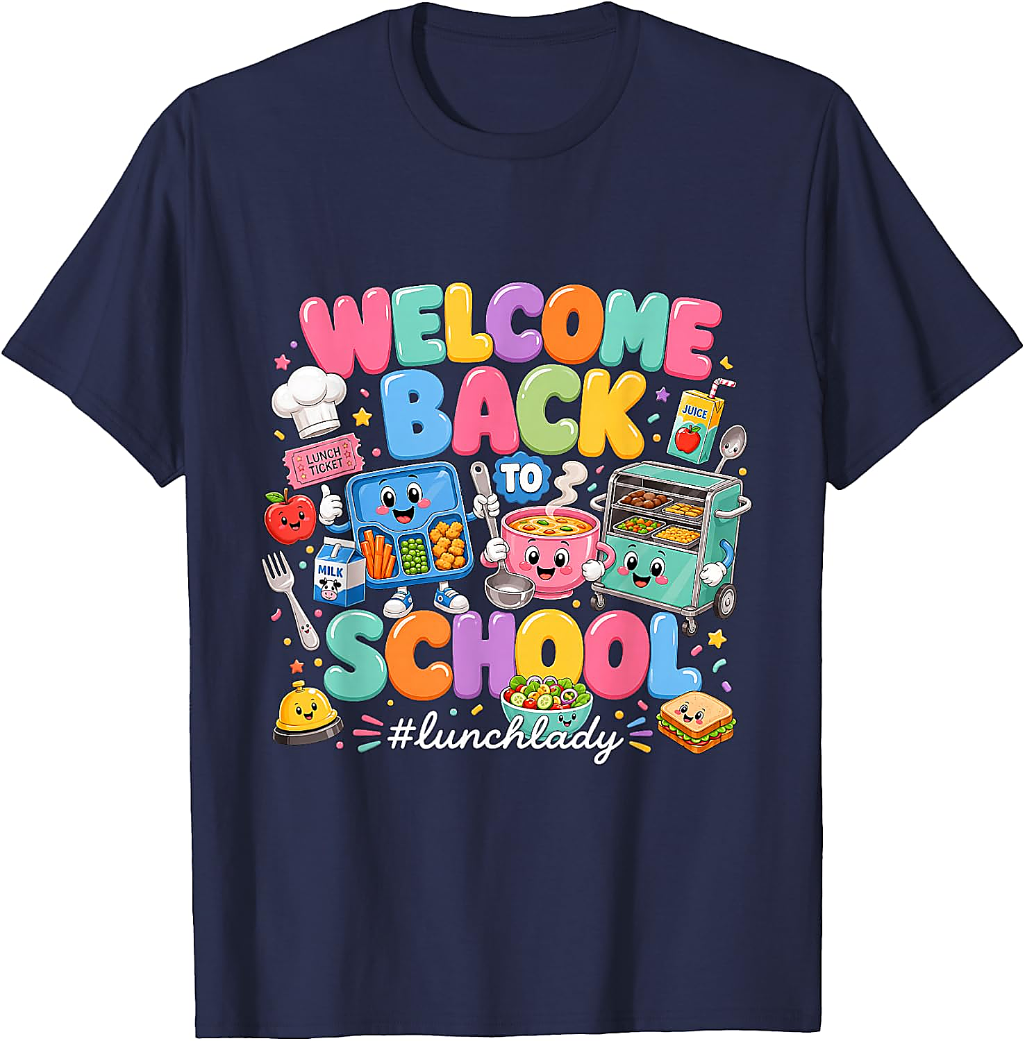 Lunch Lady Back to School T-Shirt | Funny Cafeteria Tee