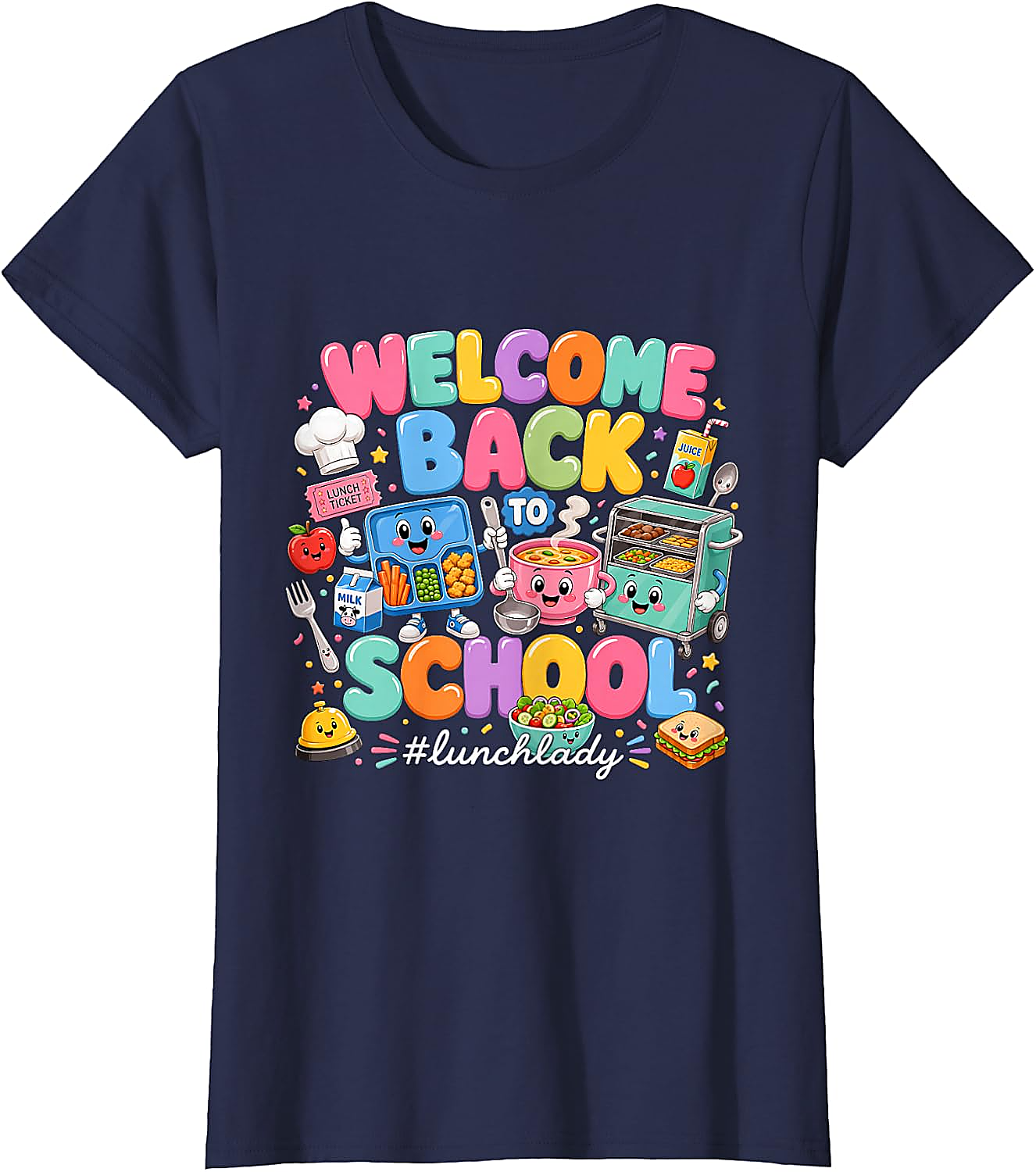 Lunch Lady Back to School T-Shirt | Funny Cafeteria Tee