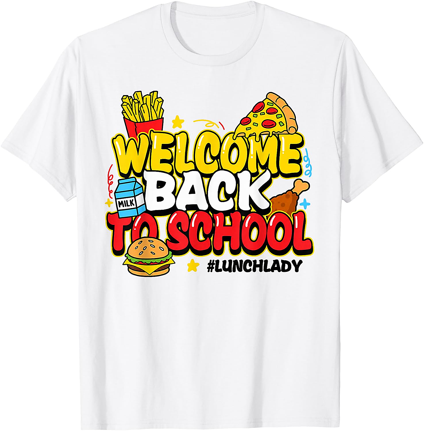 Lunch Lady Back to School T-Shirt | Funny Food Service Tee