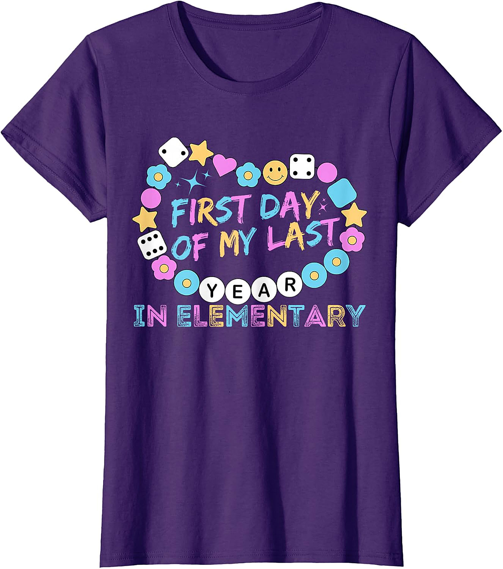 First Day of My Last Year Elementary T Shirt | Kids Tee