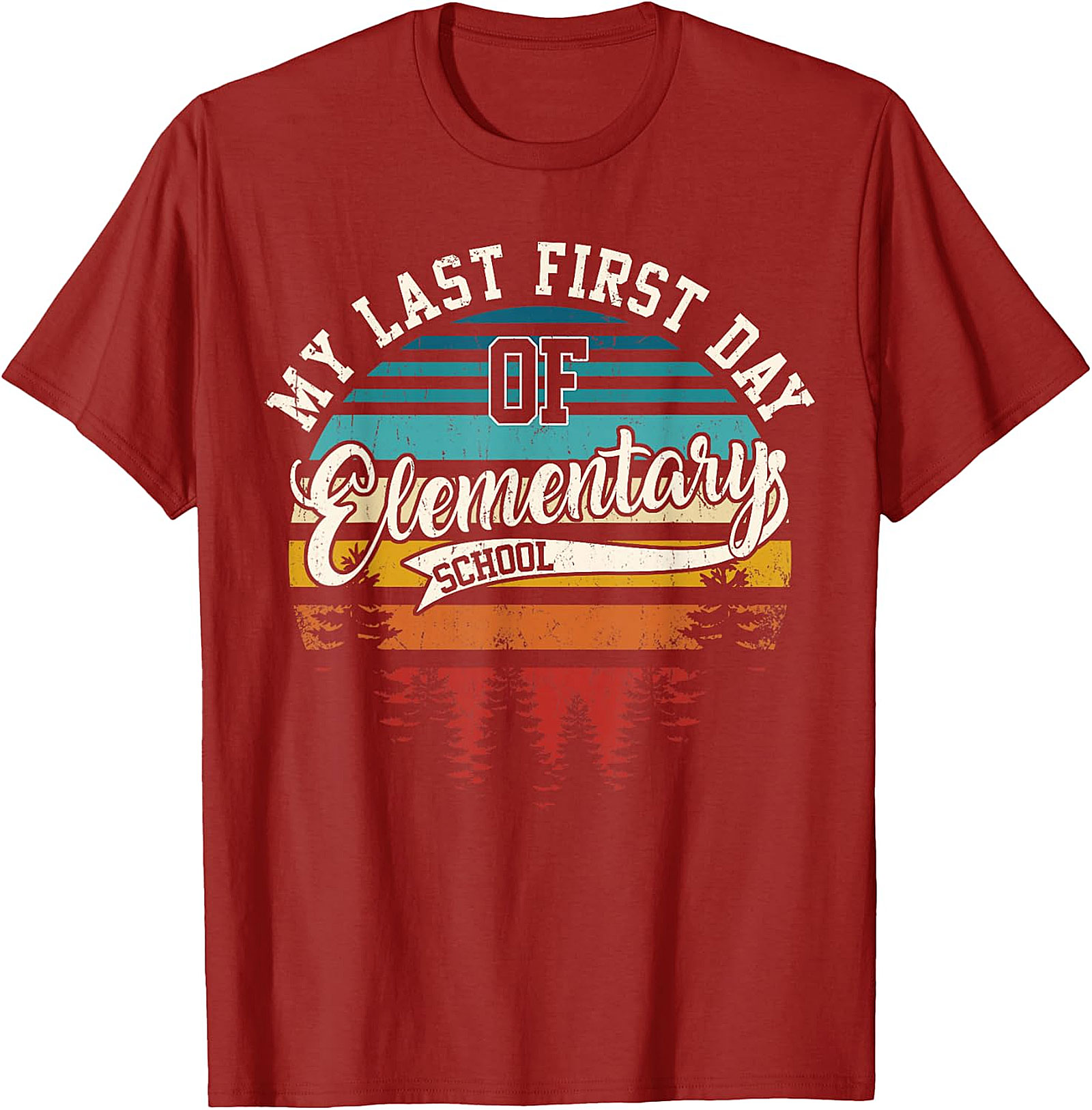 My Last First Day of Elementary School Retro T Shirt