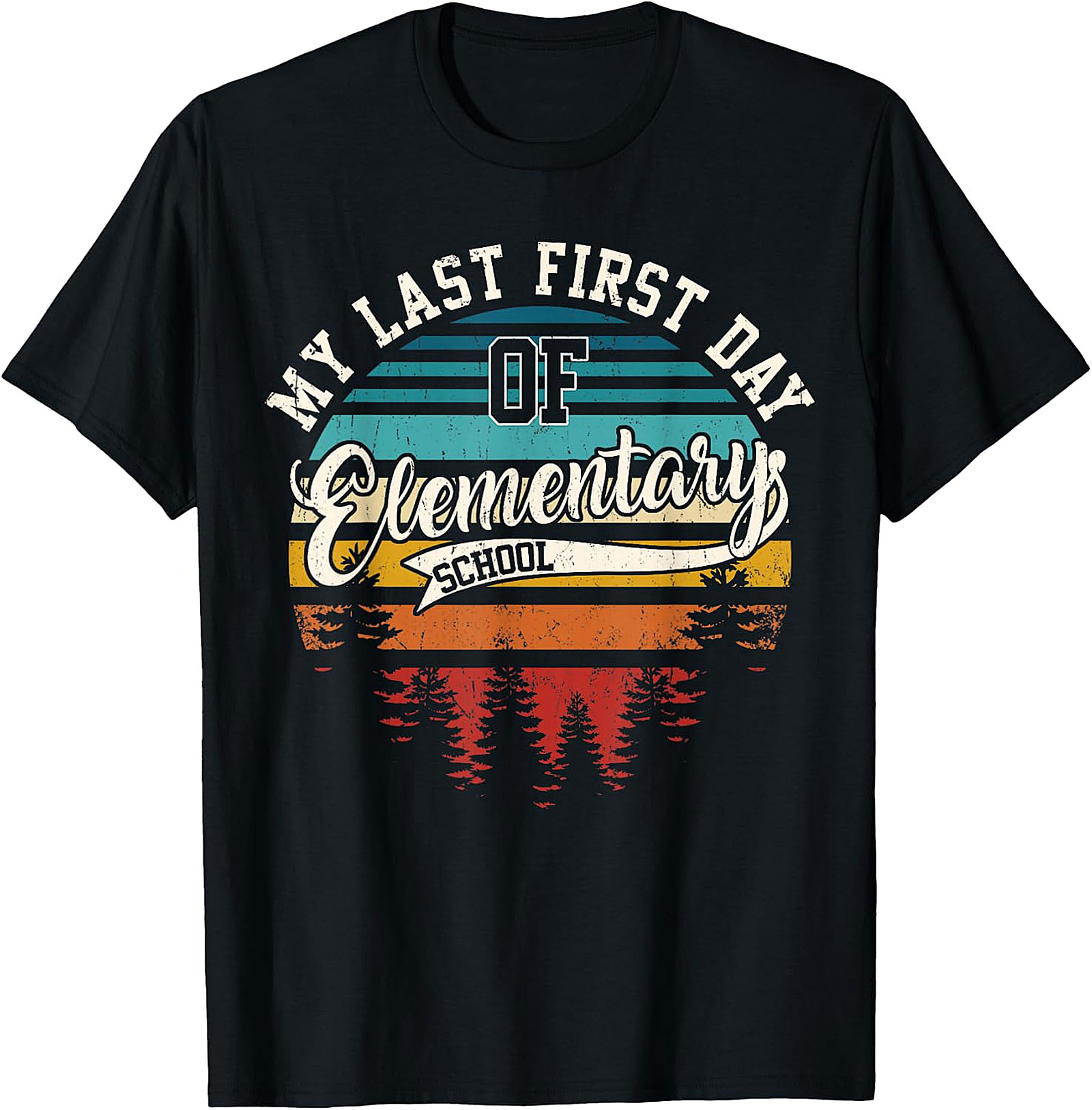 My Last First Day of Elementary School Retro T Shirt