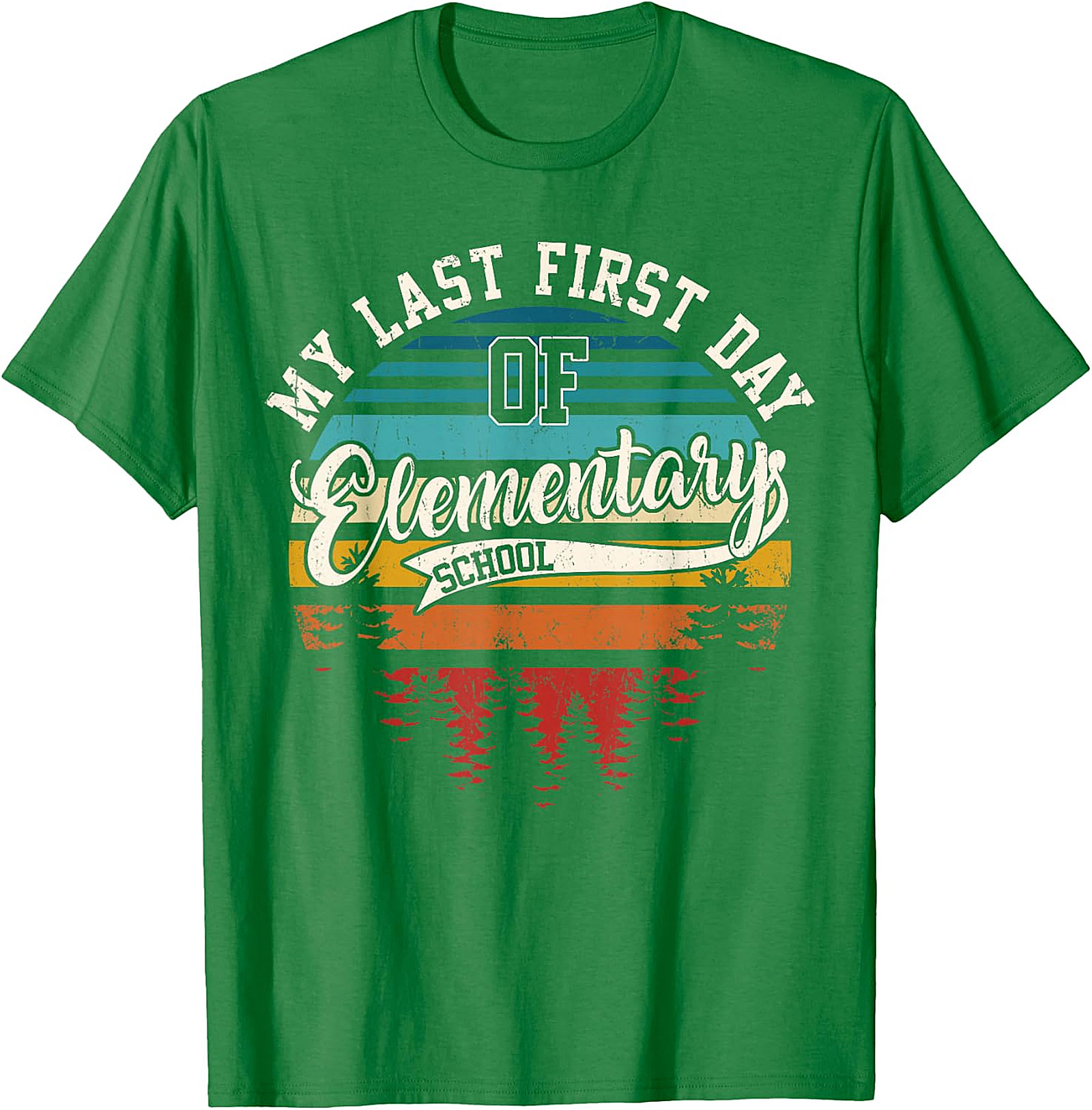 My Last First Day of Elementary School Retro T Shirt