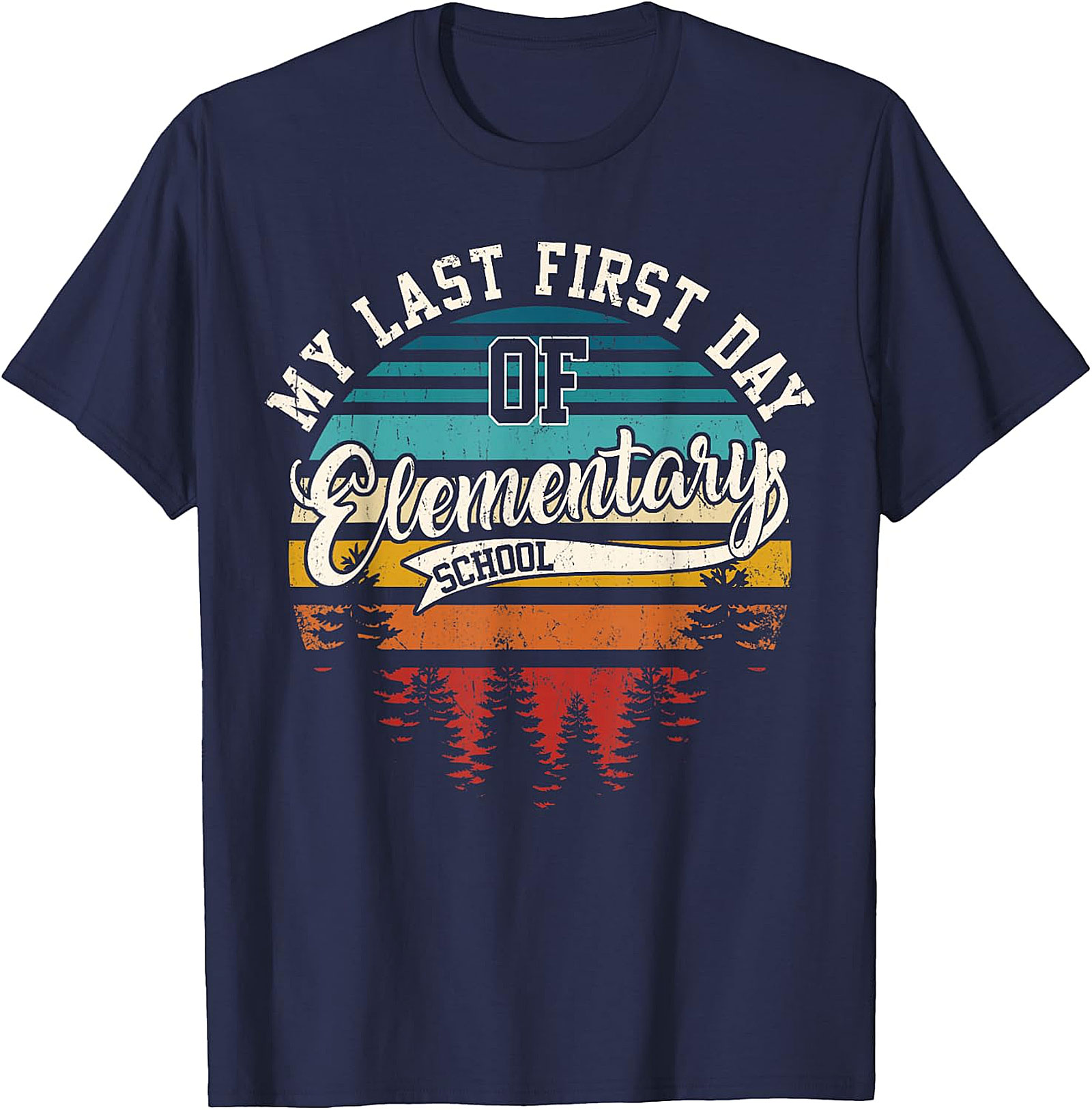 My Last First Day of Elementary School Retro T Shirt