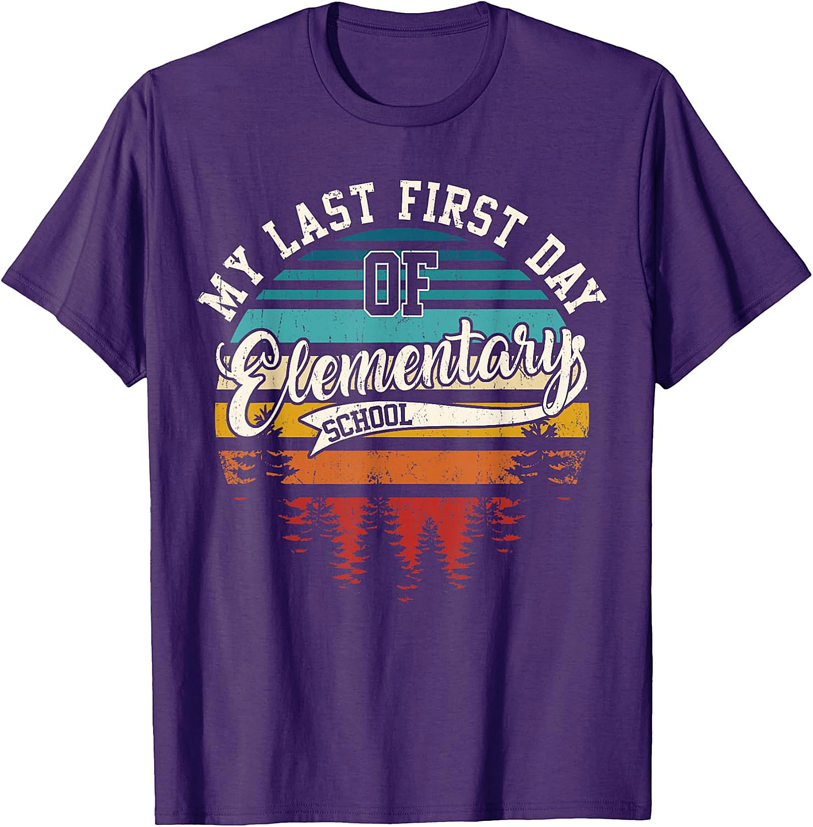My Last First Day of Elementary School Retro T Shirt