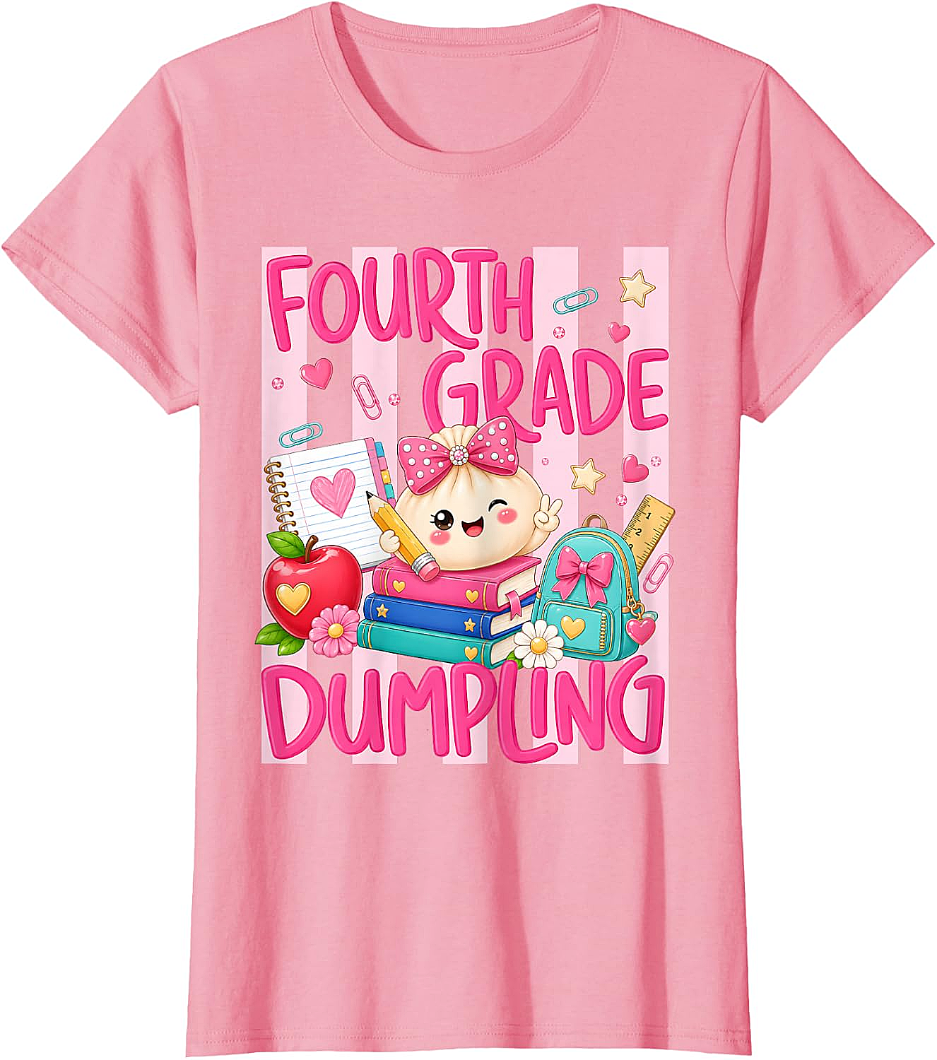 4th Grade Dumpling T-Shirt Cute Back to School Girls Tee