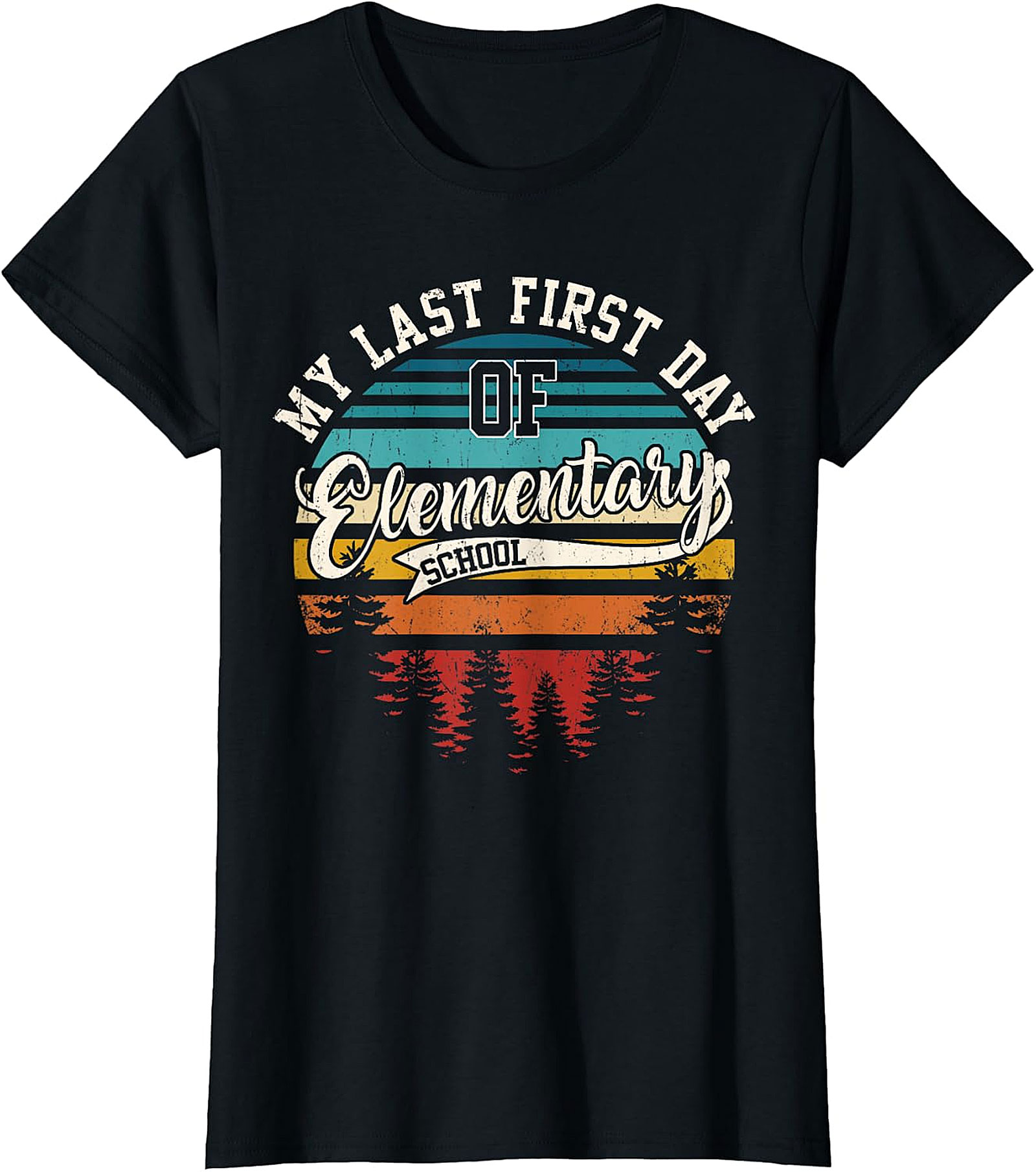 My Last First Day of Elementary School Retro T Shirt