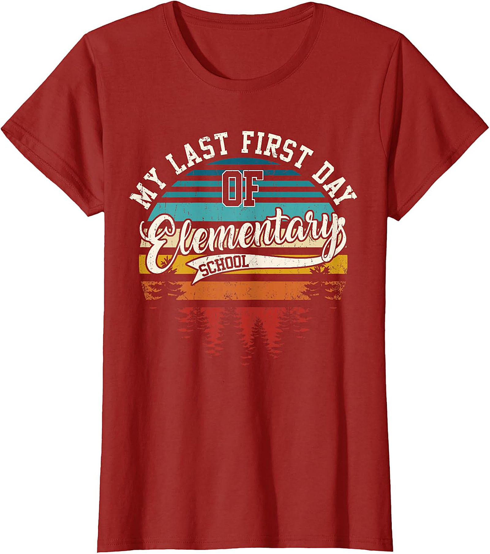 My Last First Day of Elementary School Retro T Shirt