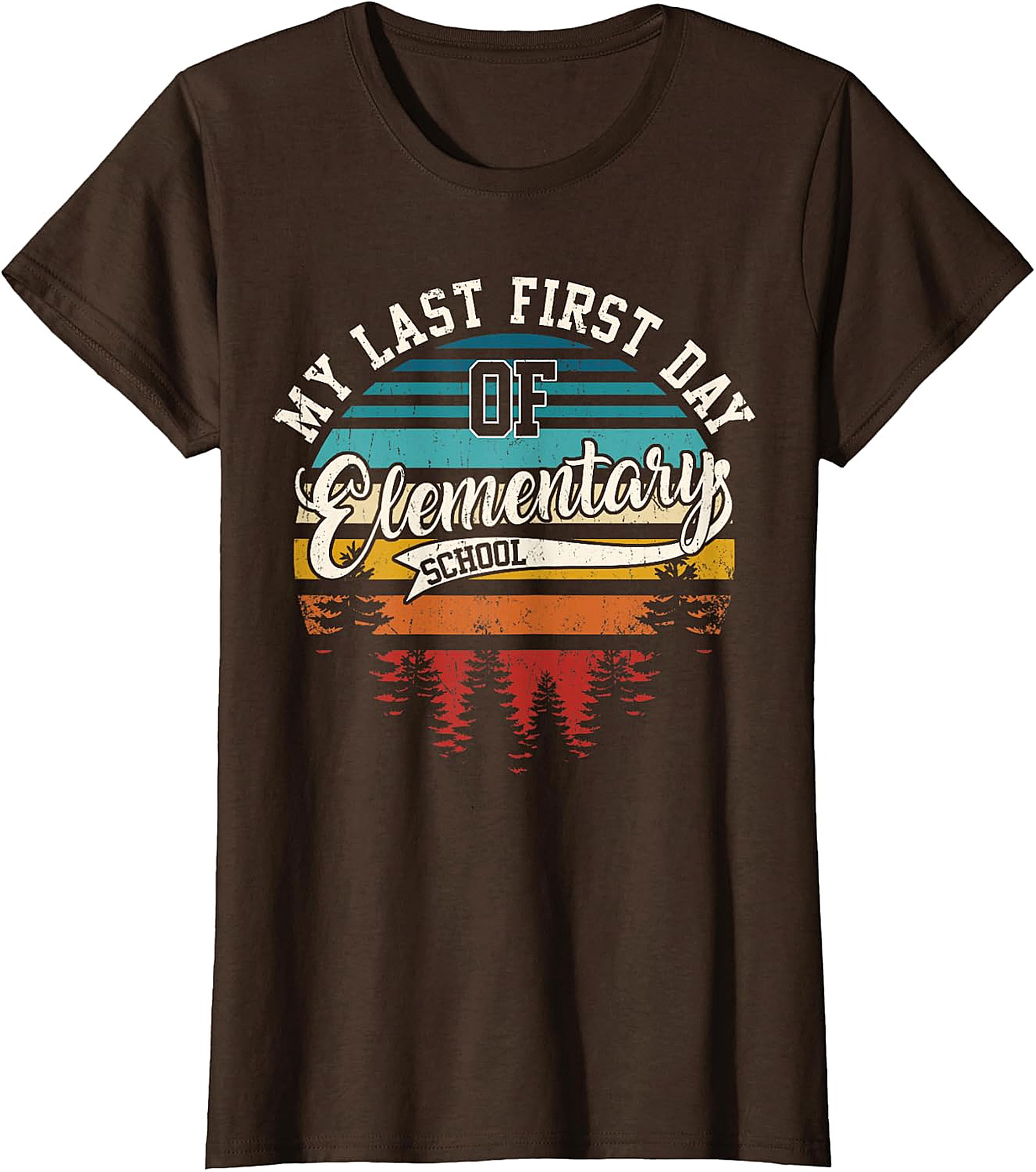 My Last First Day of Elementary School Retro T Shirt
