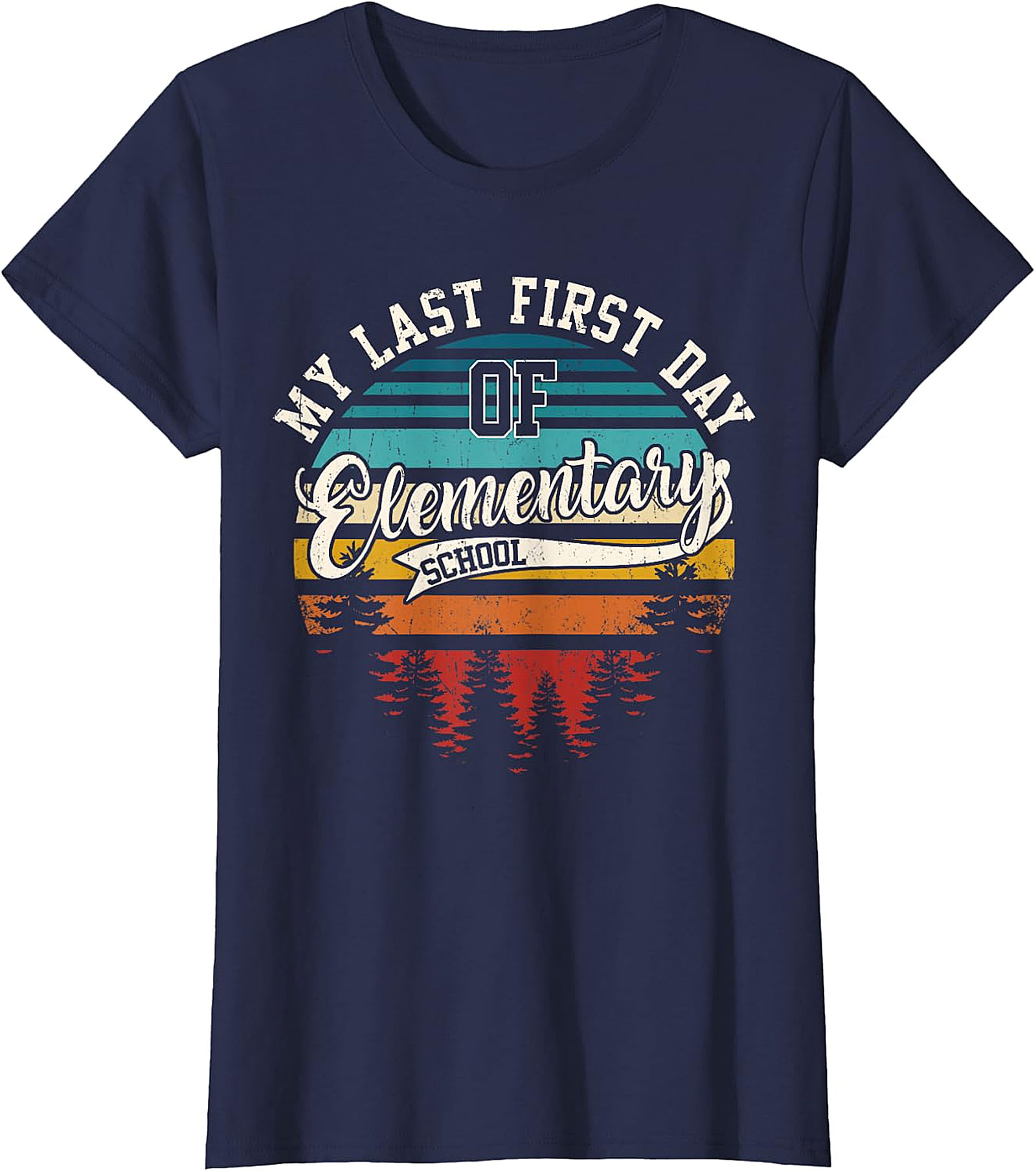 My Last First Day of Elementary School Retro T Shirt