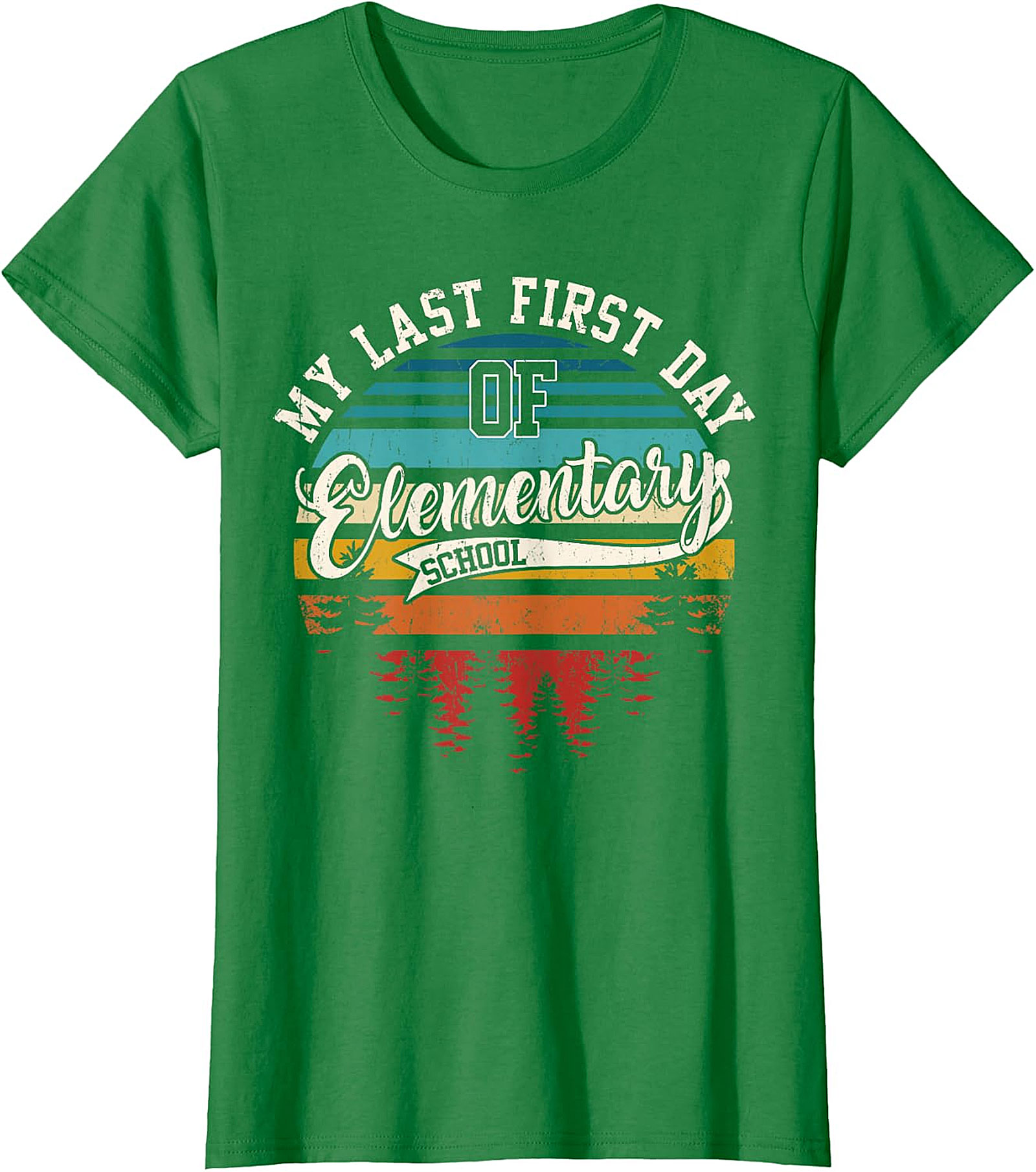 My Last First Day of Elementary School Retro T Shirt